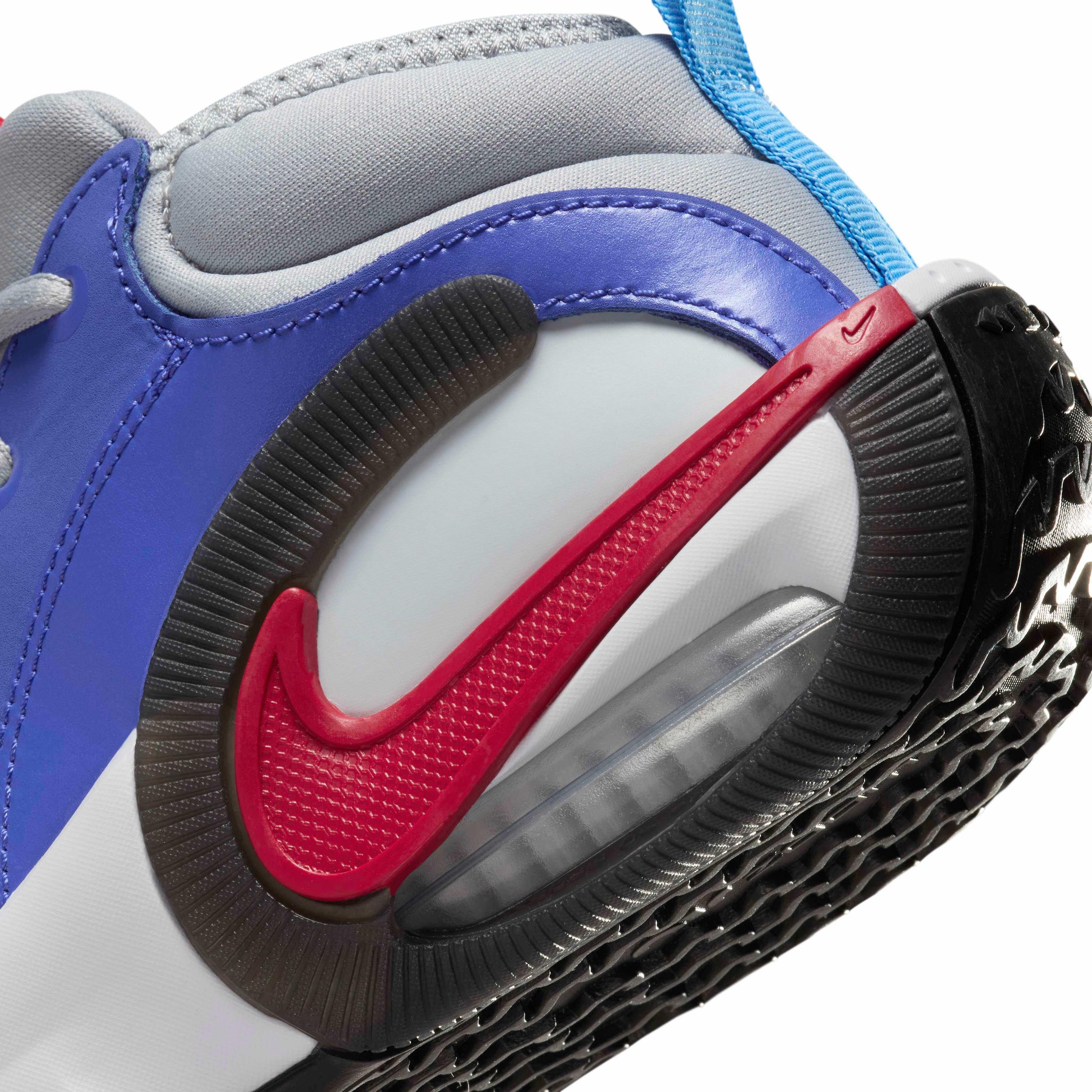 Nike Air Zoom Crossover 2 Grade School Boys' "Wolf Grey/Black/Blue/Gym Red" Basketball Shoe