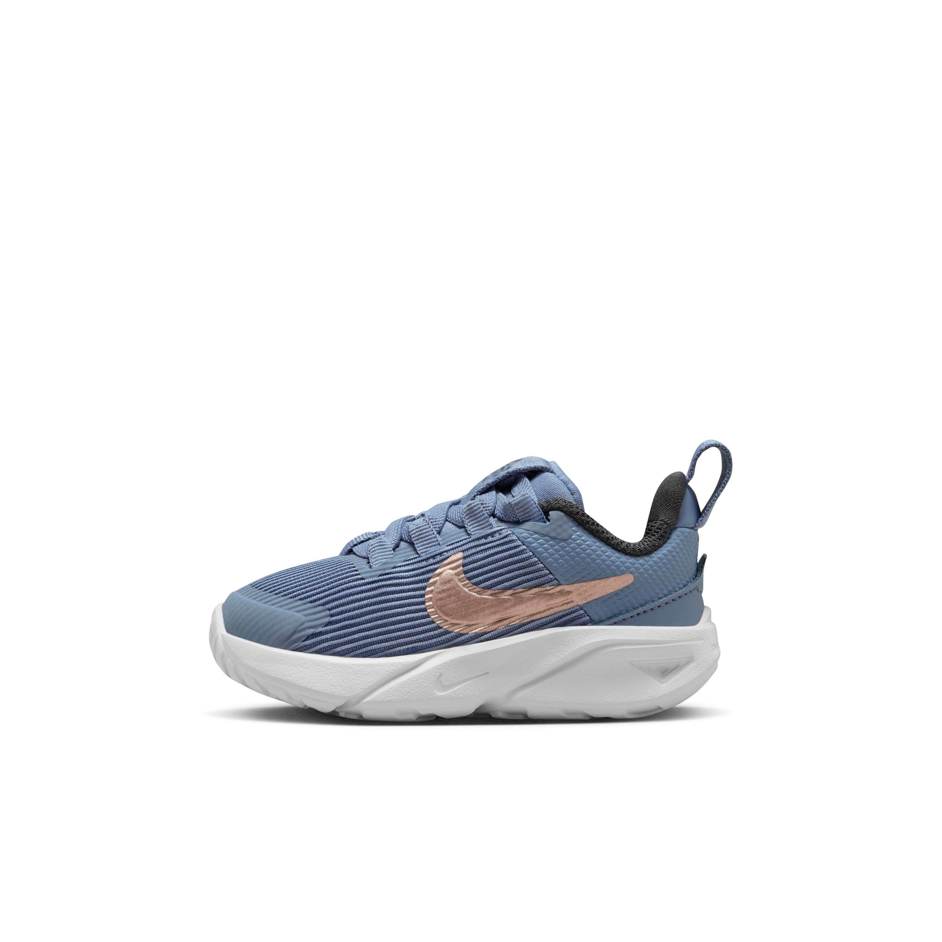 Nike Star Runner 4 Infant Boys' "Ashen Slate/Armory Navy/Pure Platinum/Red Bronze" Running Shoe