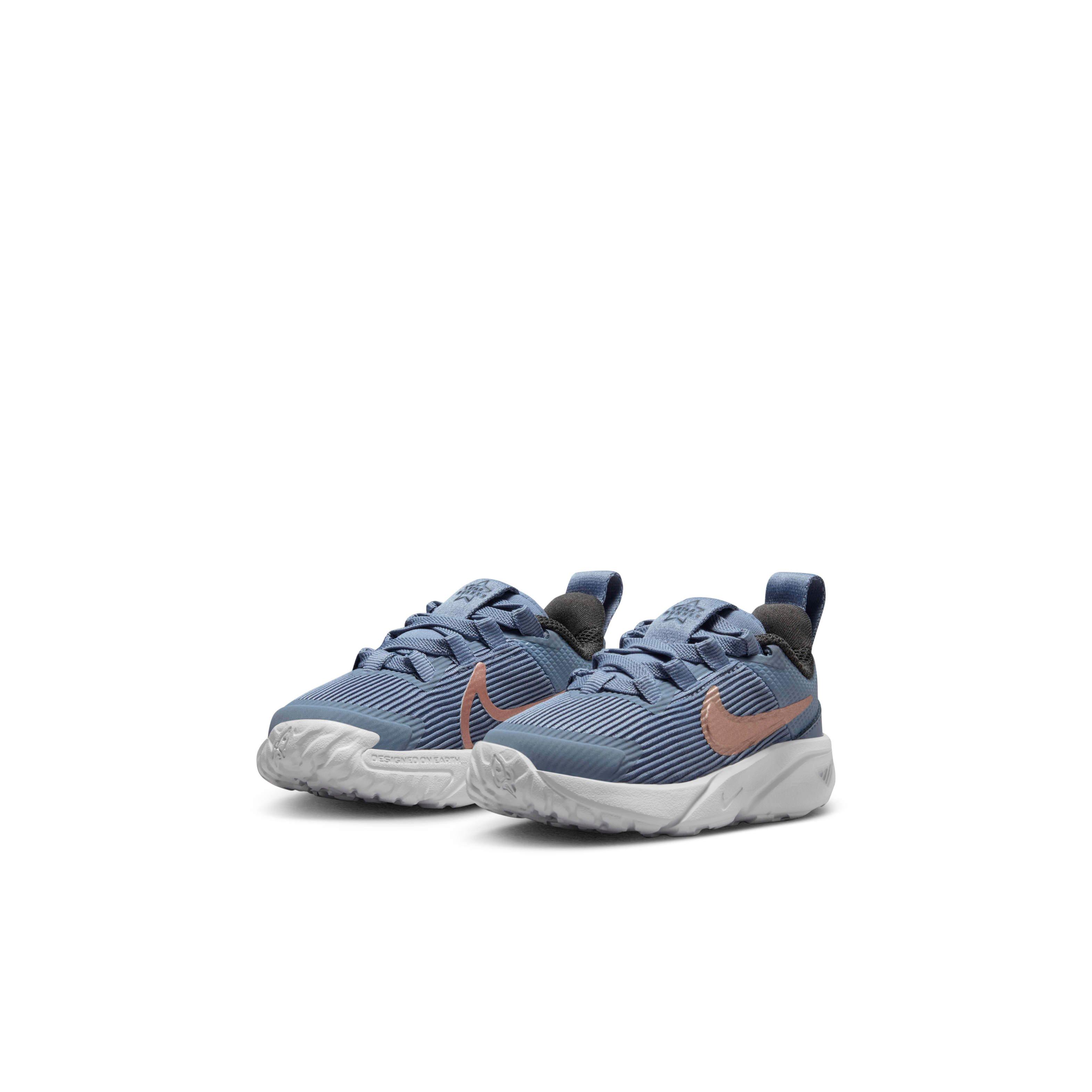 Nike Star Runner 4 Infant Boys' "Ashen Slate/Armory Navy/Pure Platinum/Red Bronze" Running Shoe