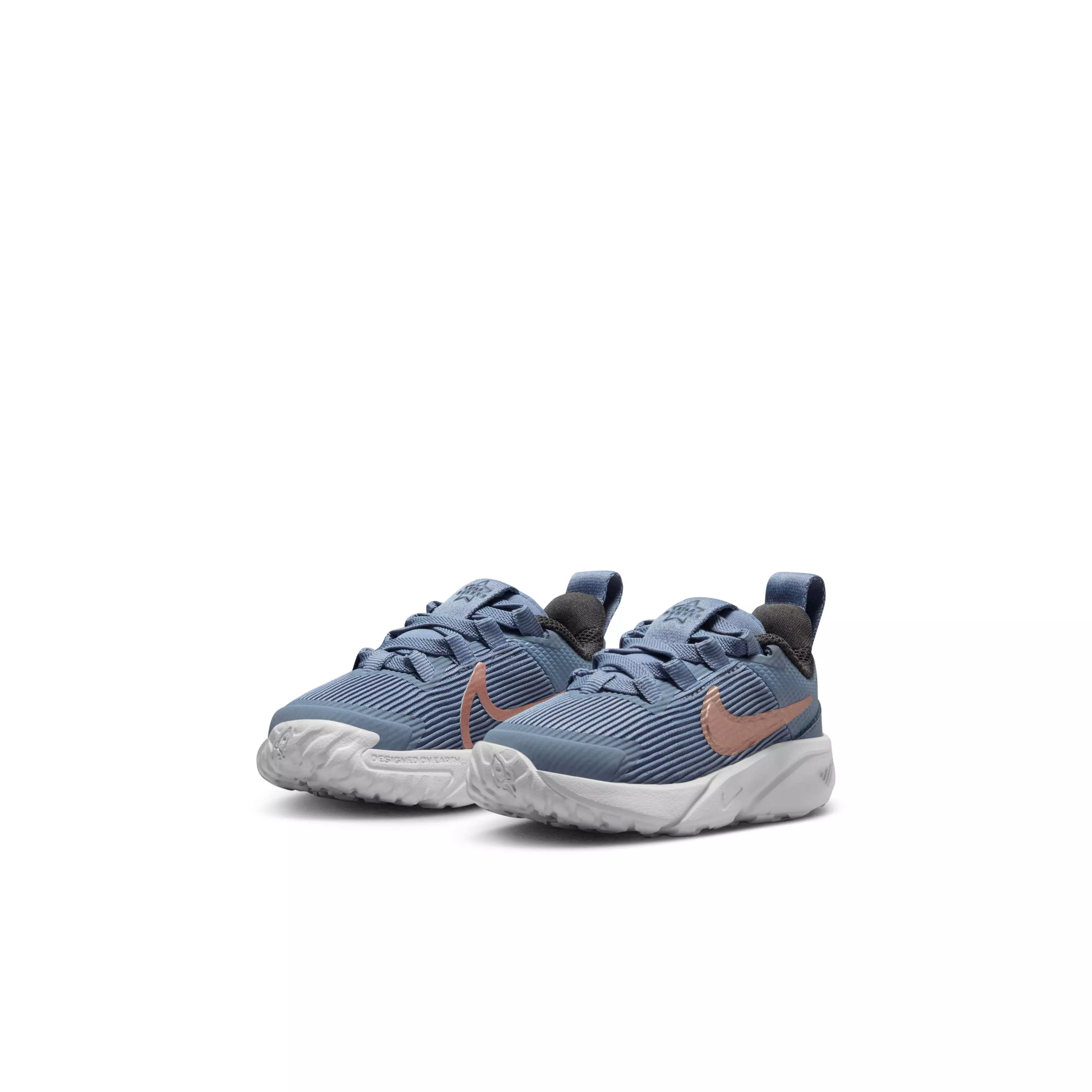 Nike Star Runner 4 "Ashen Slate/Armory Navy/Pure Platinum/Red Bronze" Infant Boys' Running Shoe - SLATE/NAVY/PLATINUM/BRONZE