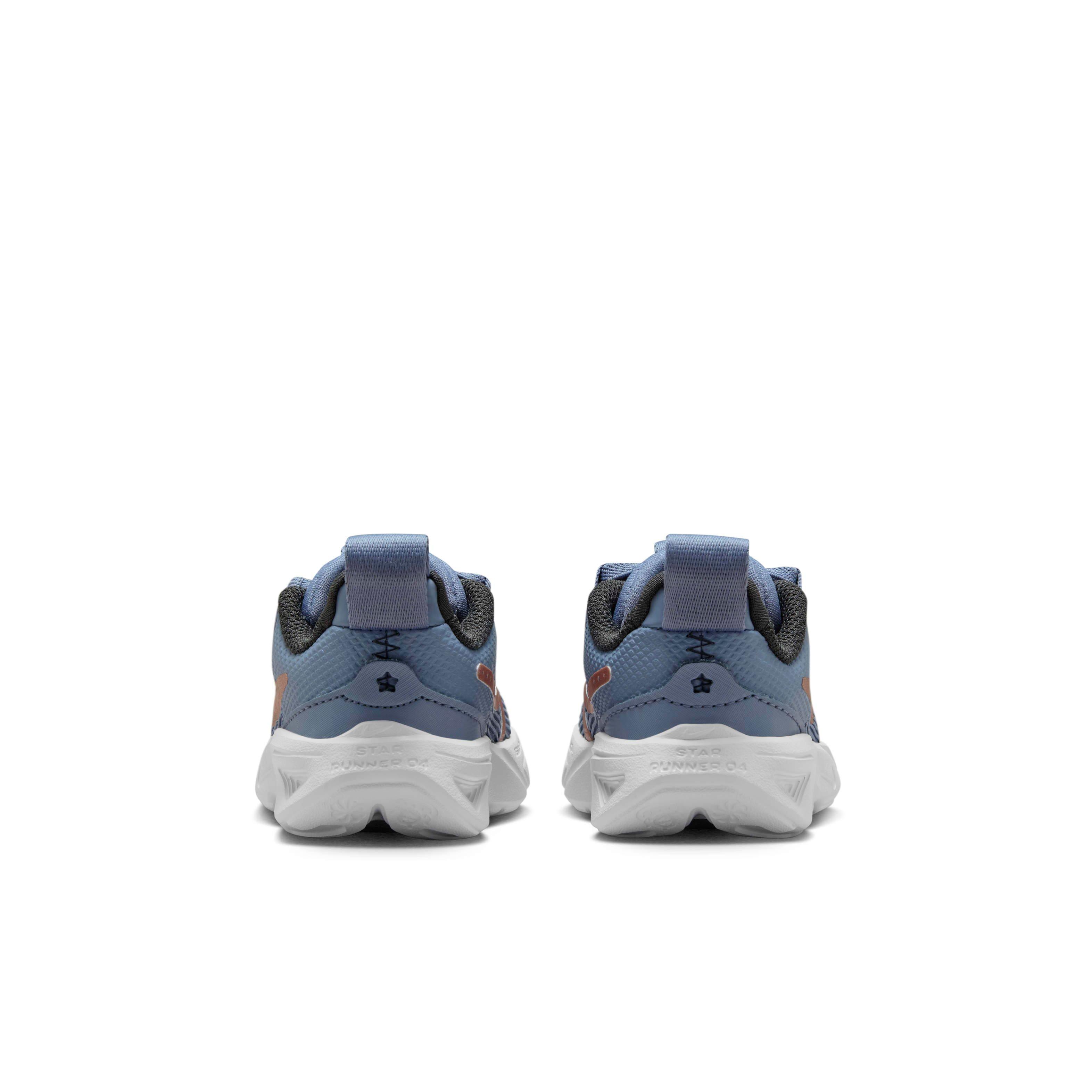 Nike Star Runner 4 Infant Boys' "Ashen Slate/Armory Navy/Pure Platinum/Red Bronze" Running Shoe
