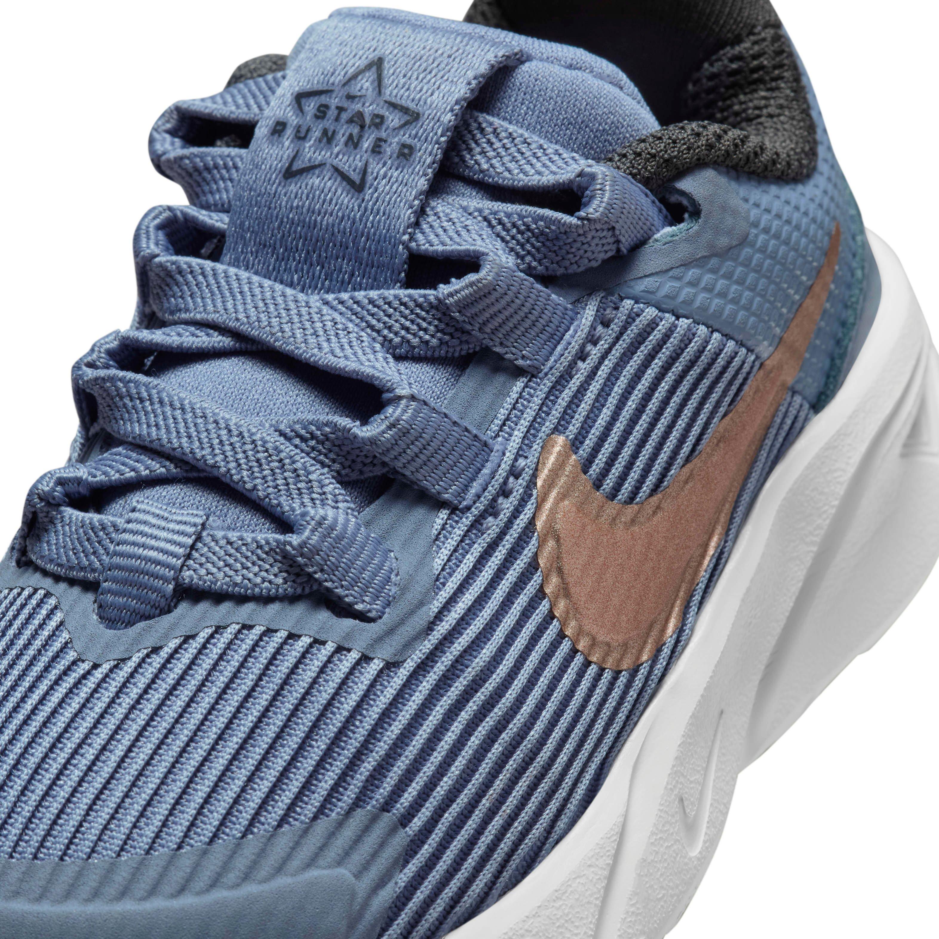 Nike Star Runner 4 Infant Boys' "Ashen Slate/Armory Navy/Pure Platinum/Red Bronze" Running Shoe