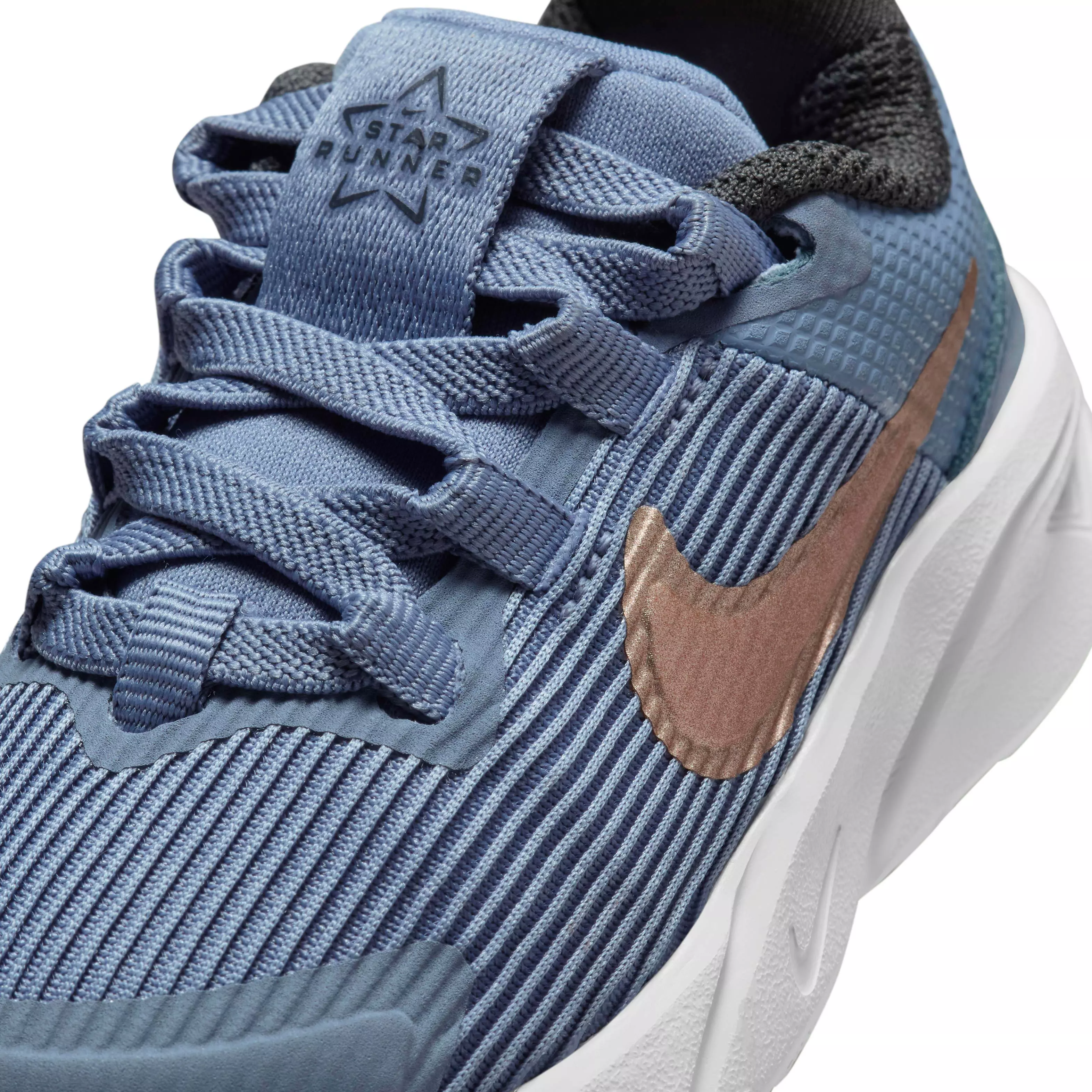 Nike Star Runner 4 "Ashen Slate/Armory Navy/Pure Platinum/Red Bronze" Infant Boys' Running Shoe - SLATE/NAVY/PLATINUM/BRONZE