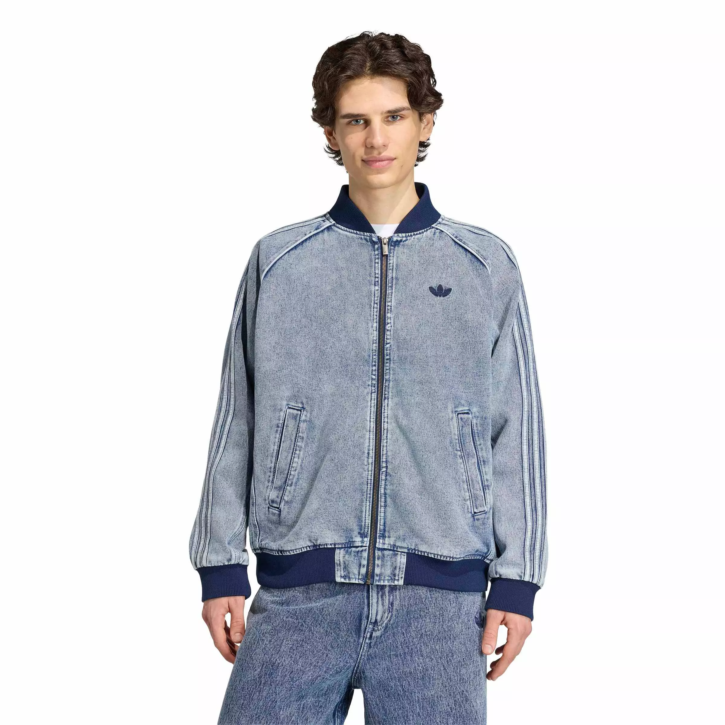 adidas Originals Men's Superstar Track Top - Lt Blue - LT BLUE