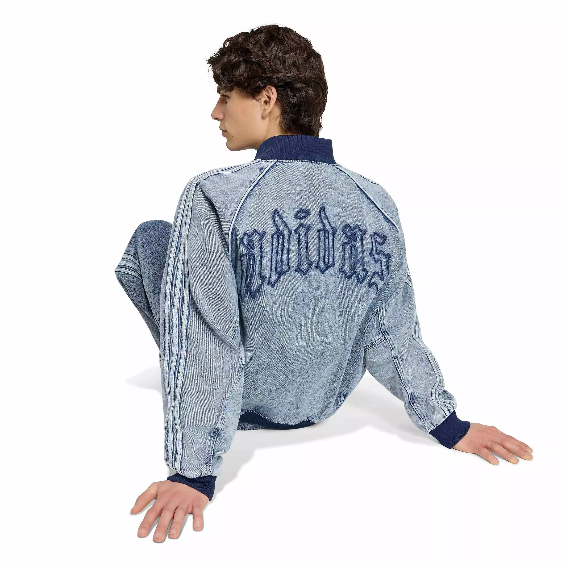 adidas Originals Men's Superstar Track Top - Lt Blue - LT BLUE