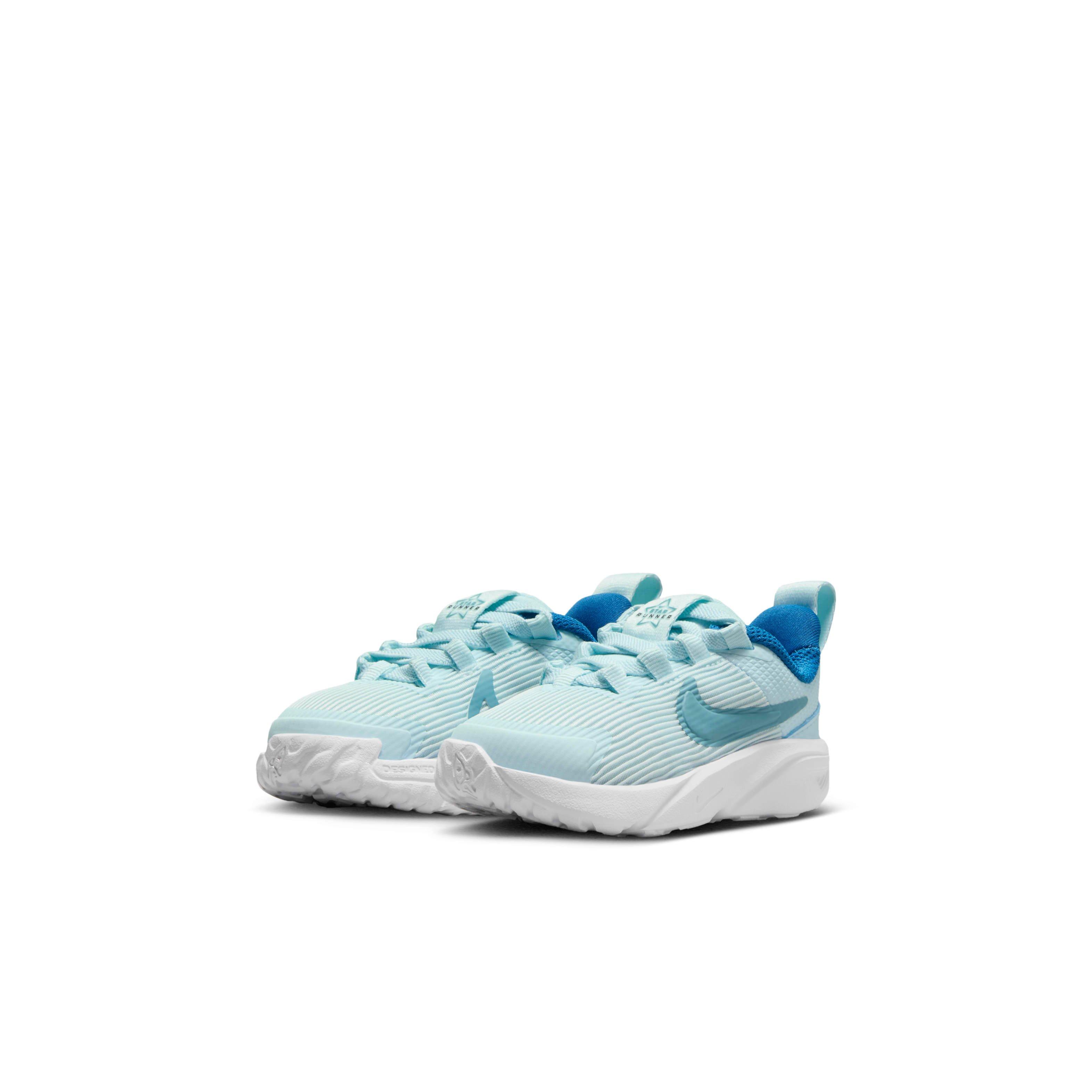 Nike Star Runner 4 Infant Boys' "Glacier Blue/Astronomy Blue/White/Denim Turquoise" Running Shoe