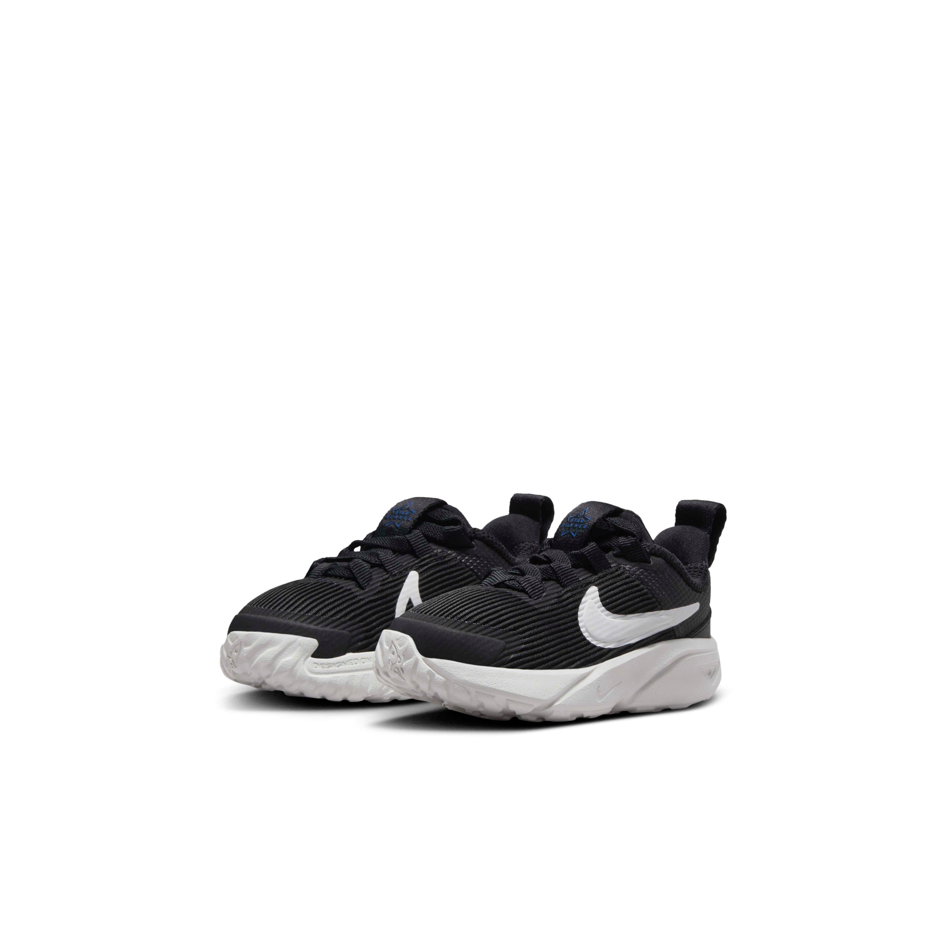 Nike Star Runner 4 Infant Boys' "Black/Astronomy Blue/Photon Dust/White" Running Shoe