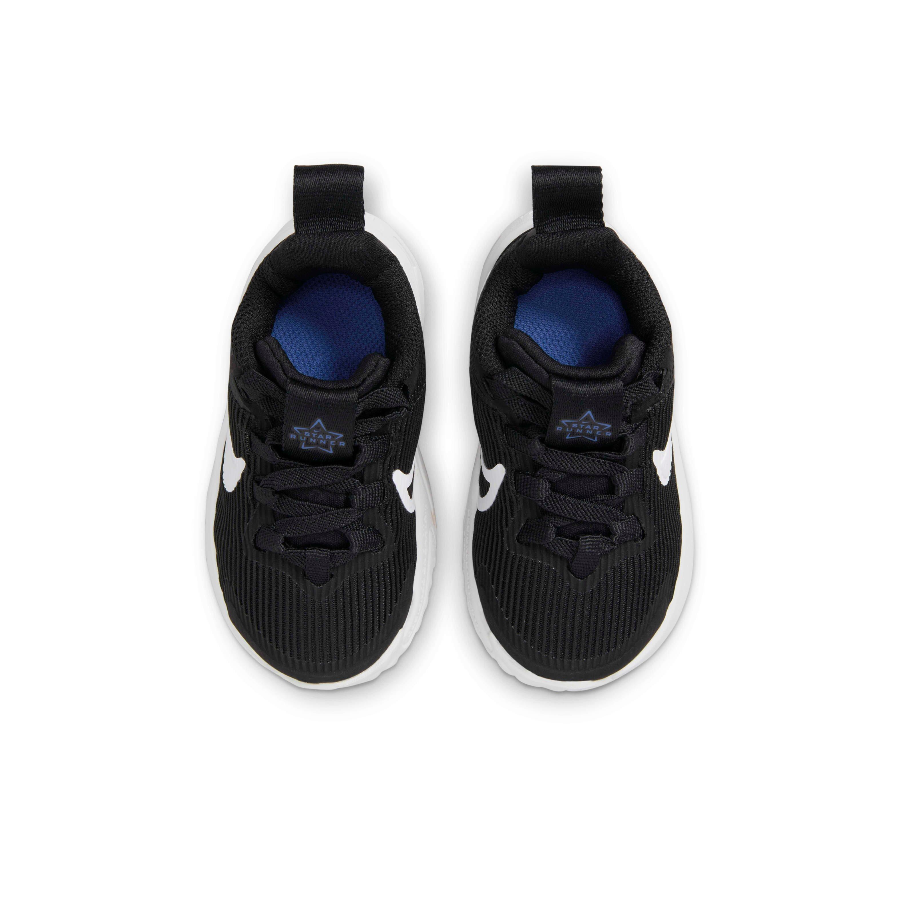 Nike Star Runner 4 Infant Boys' "Black/Astronomy Blue/Photon Dust/White" Running Shoe