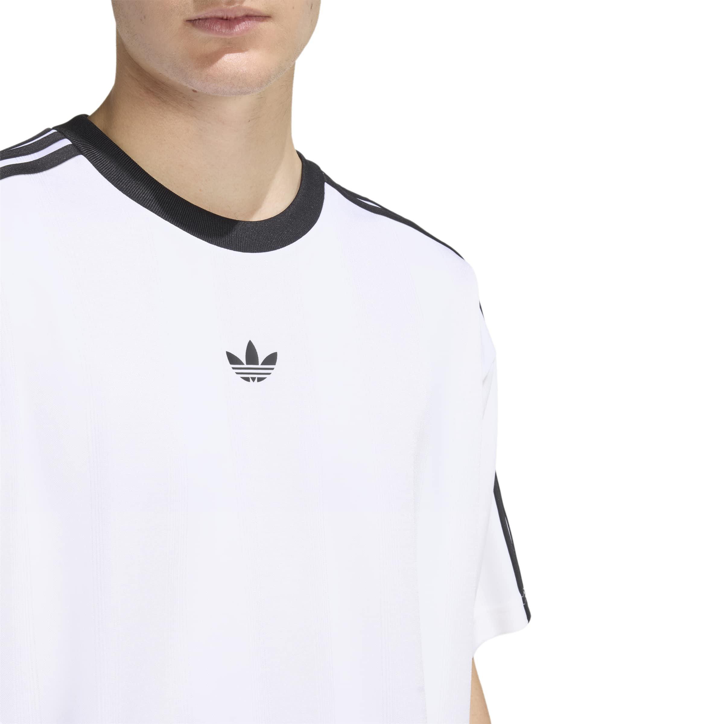 adidas Originals Men's Adicolor Jacquard Jersey - White - WHITE Thumbnail View 3