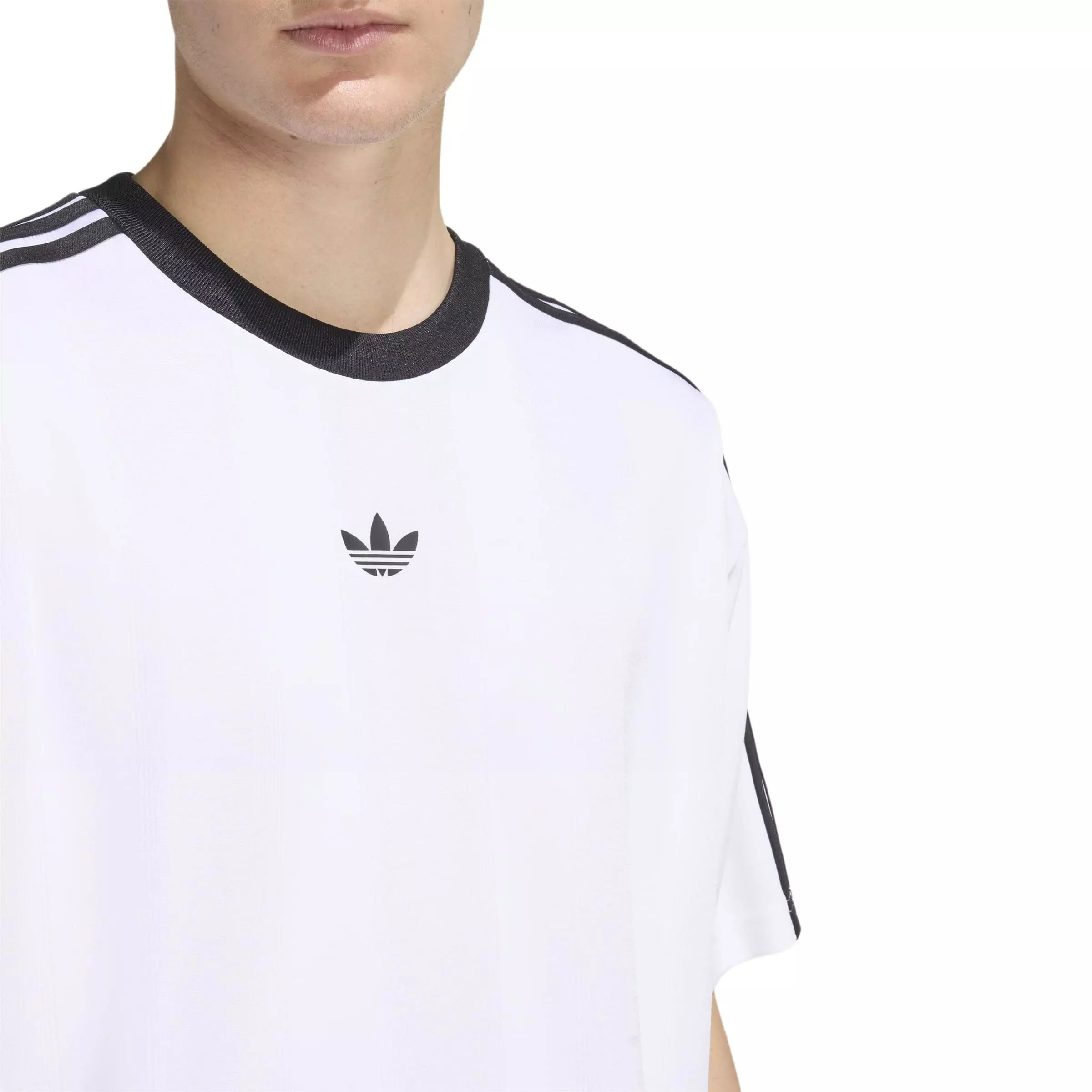 adidas Originals Men's Adicolor Jacquard Jersey - White - WHITE
