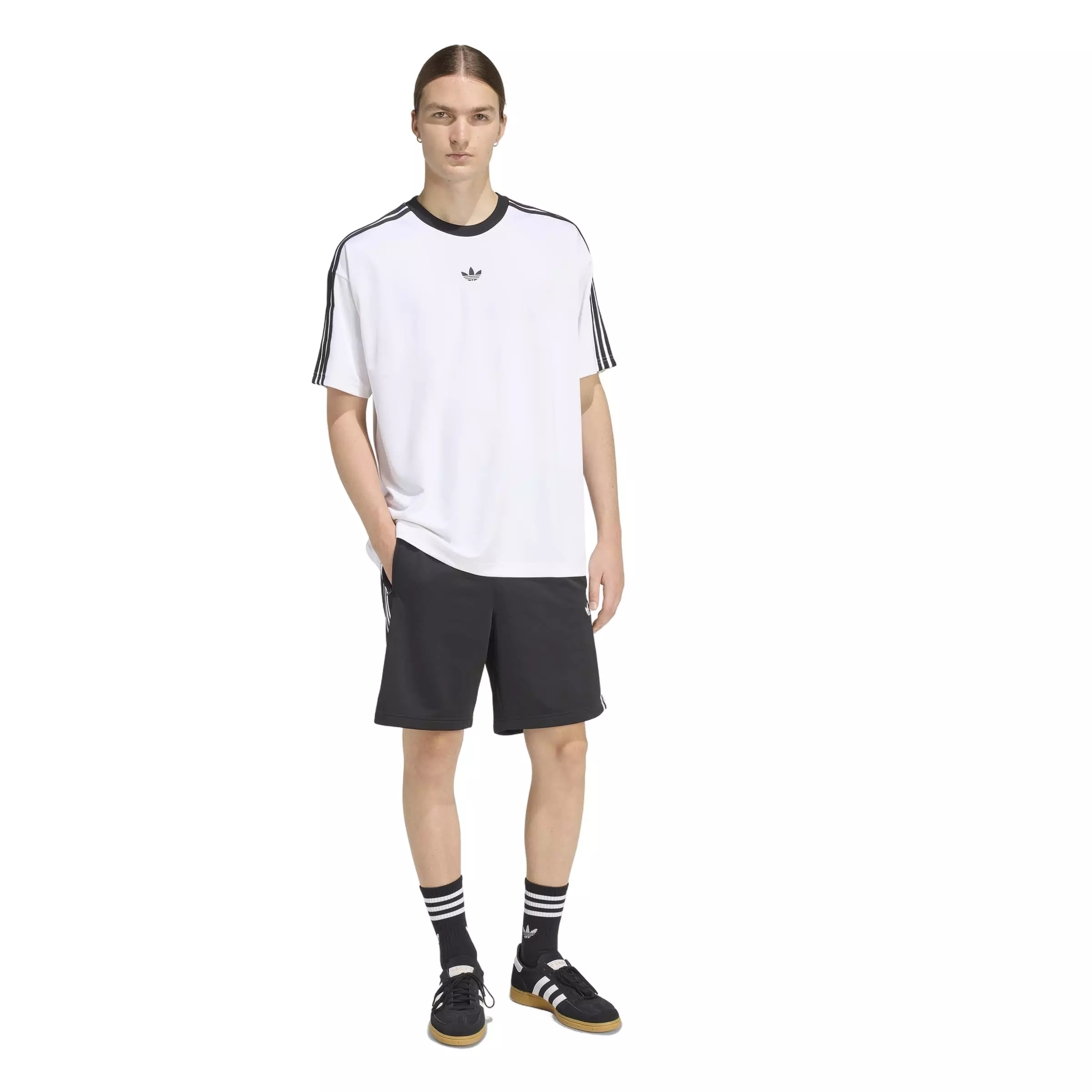 adidas Originals Men's Adicolor Jacquard Jersey - White - WHITE