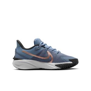 Nike Star Runner 4 "Ashen Slate/Armory Navy/Platinum/Metallic Red Bronze" Grade School Boys' Shoe