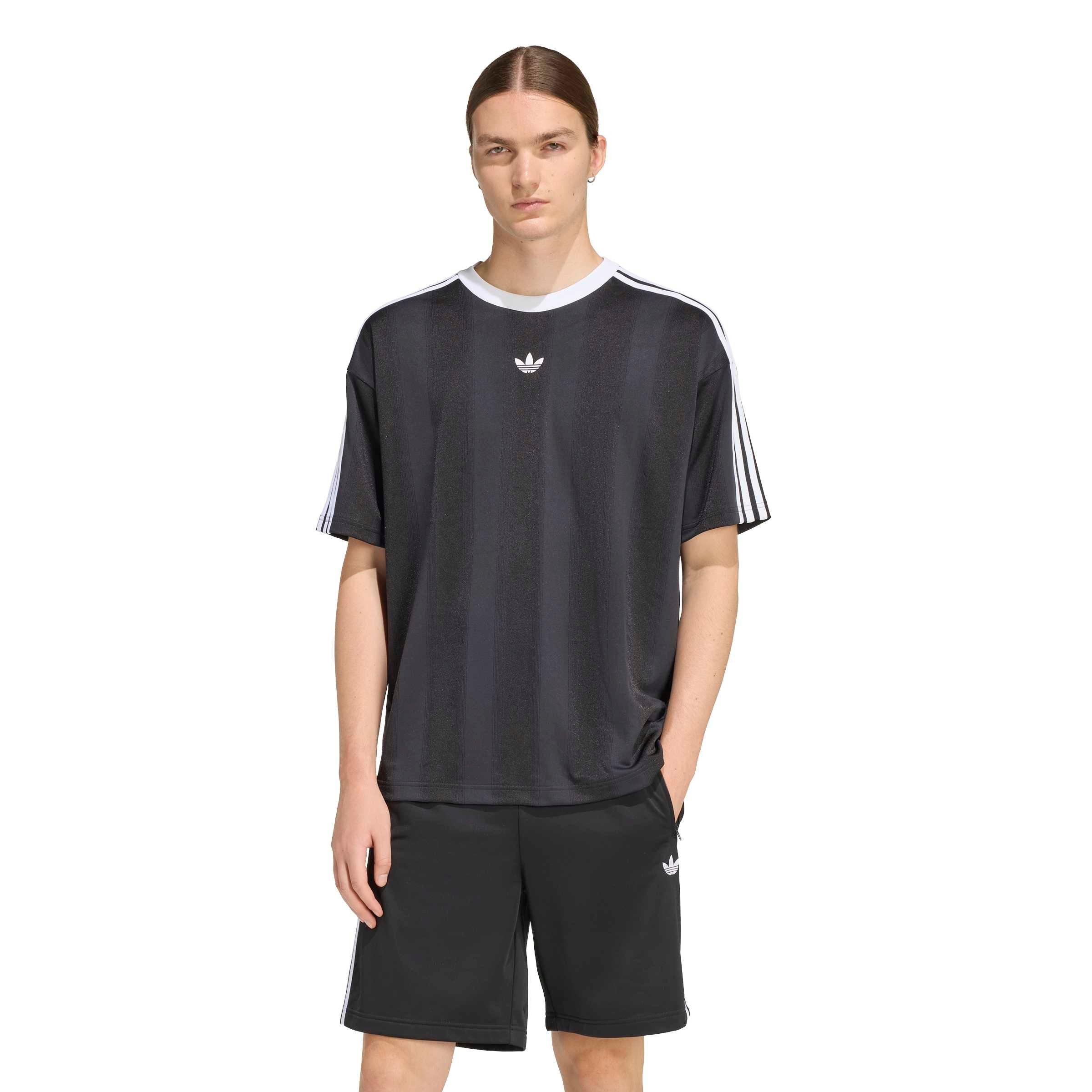 adidas Originals Men's Adicolor Jacquard Jersey - Black - BLACK Thumbnail View 1