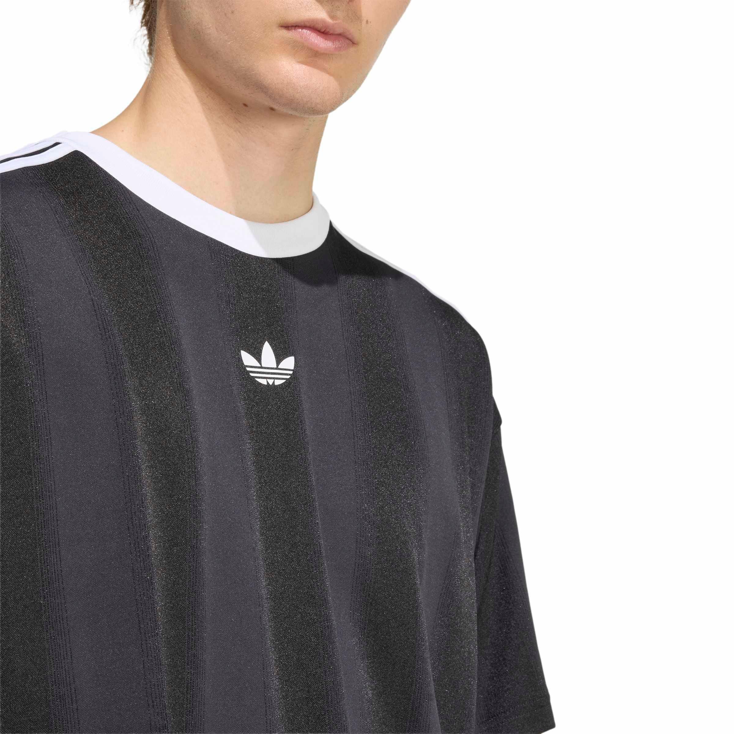 adidas Originals Men's Adicolor Jacquard Jersey - Black - BLACK Thumbnail View 3