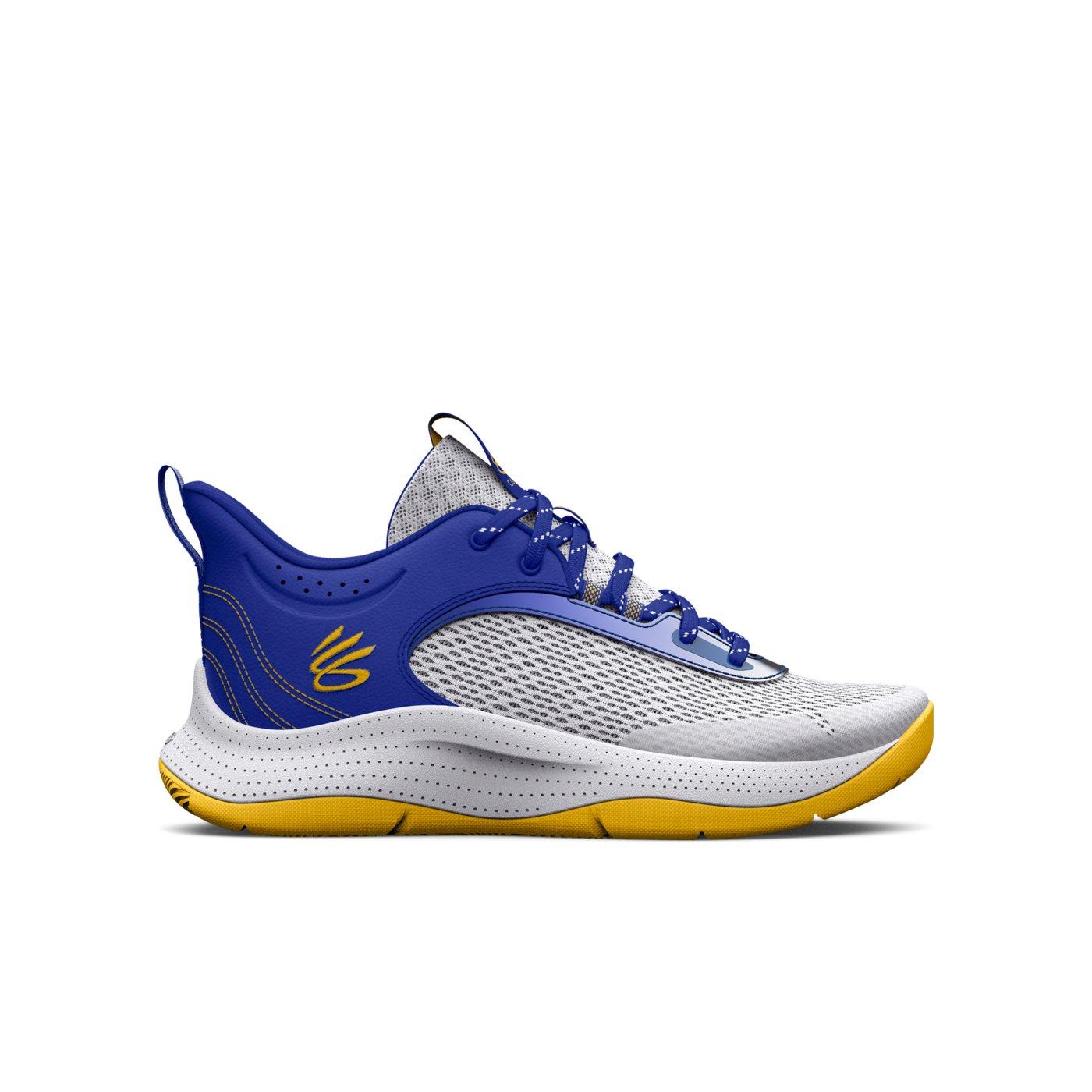 Stephen curry shoes shop blue yellow and white