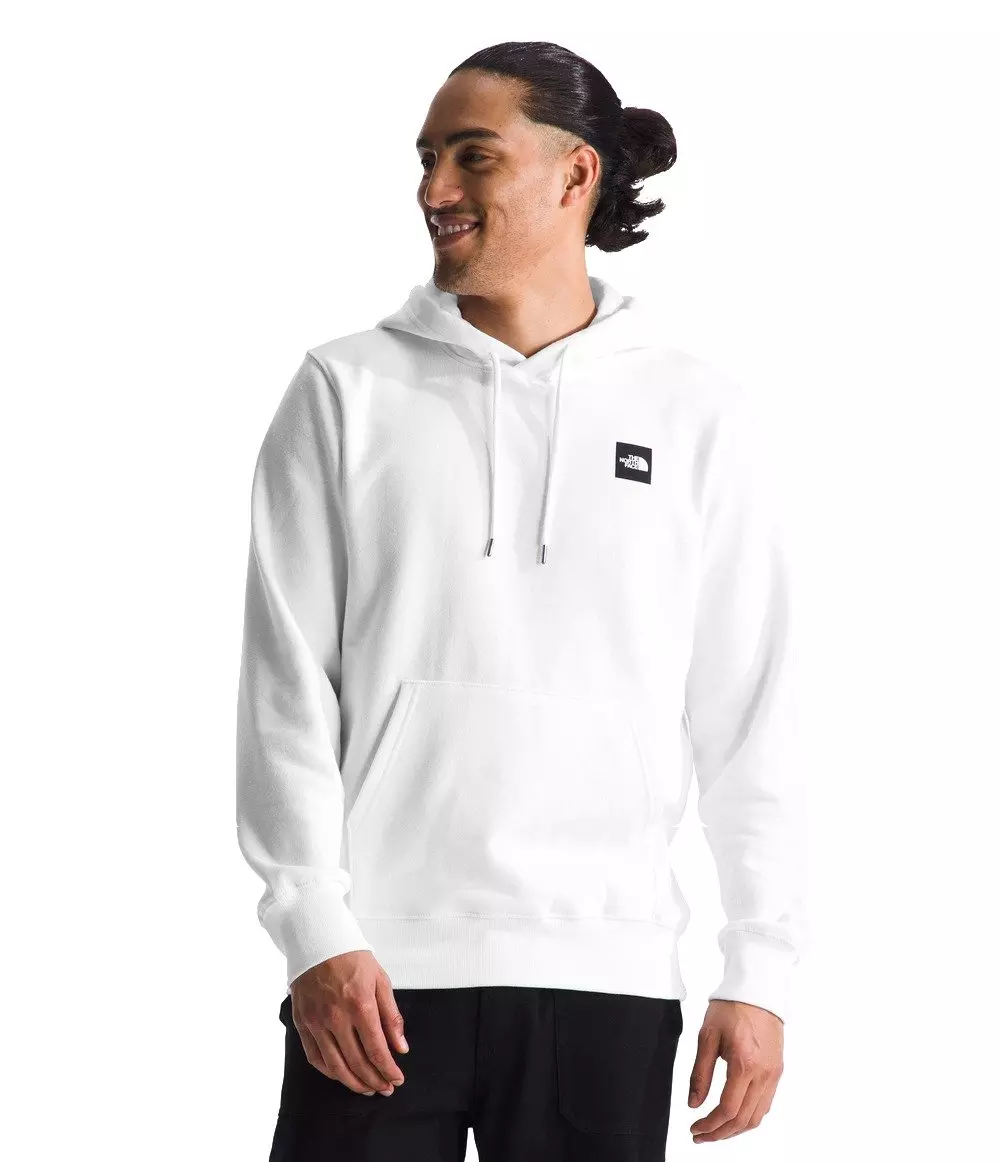 The North Face Men's Box Logo Hoodie -White/Black - WHITE/BLACK