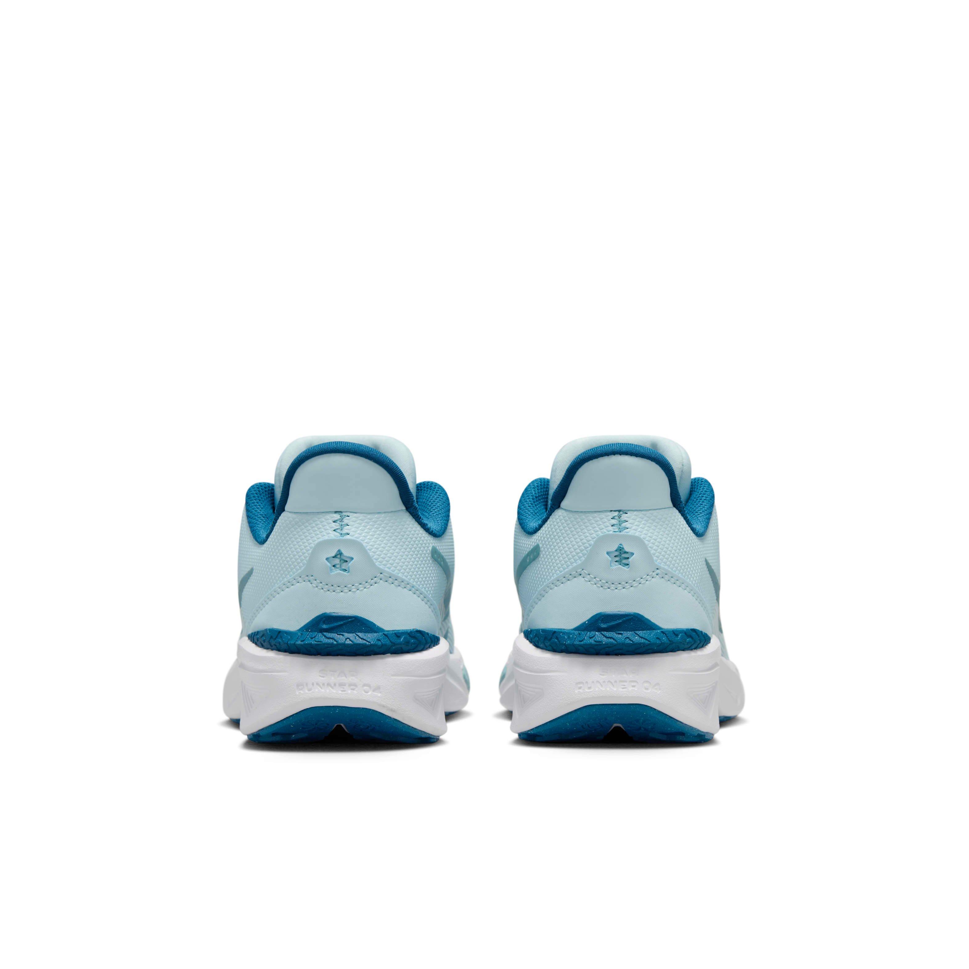 Nike Star Runner 4 Grade School Kids' "Glacier Blue/Astronomy Blue/White/Denim Turquoise" Shoe
