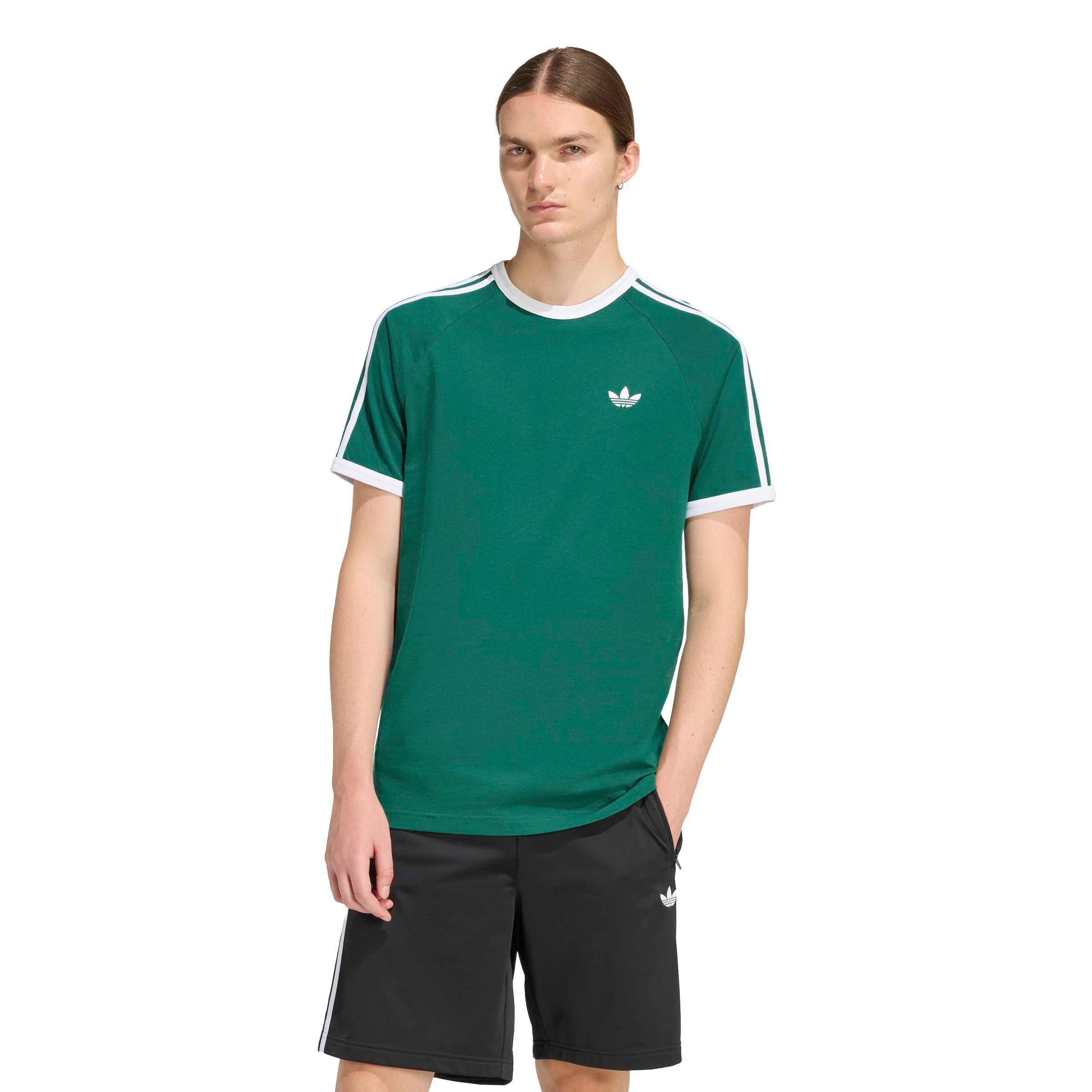 adidas Originals Men's 3-Stripes T-Shirt - Green - GREEN Thumbnail View 1