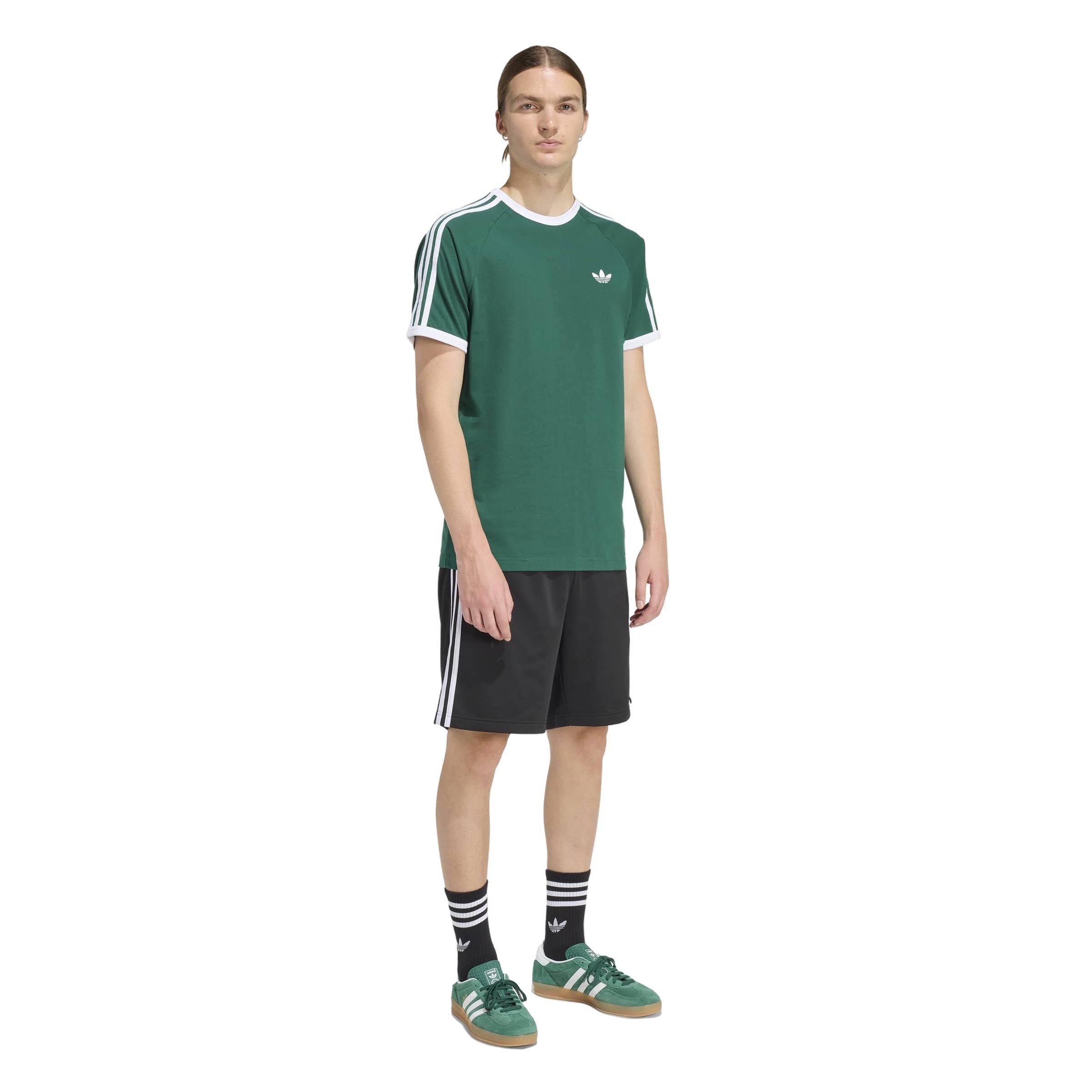 adidas Originals Men's 3-Stripes T-Shirt - Green - GREEN Thumbnail View 5