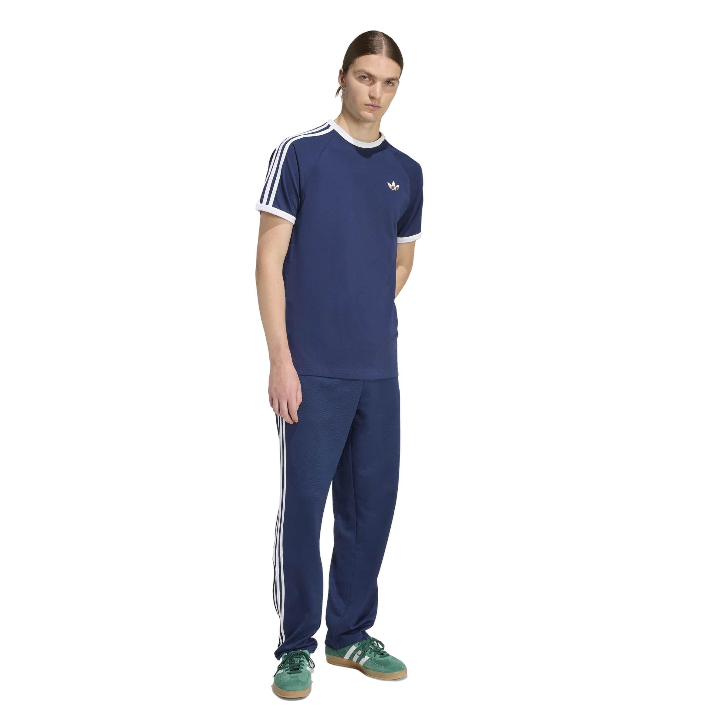 adidas Originals Men's 3-Stripes T-Shirt - Blue - BLUE Thumbnail View 5