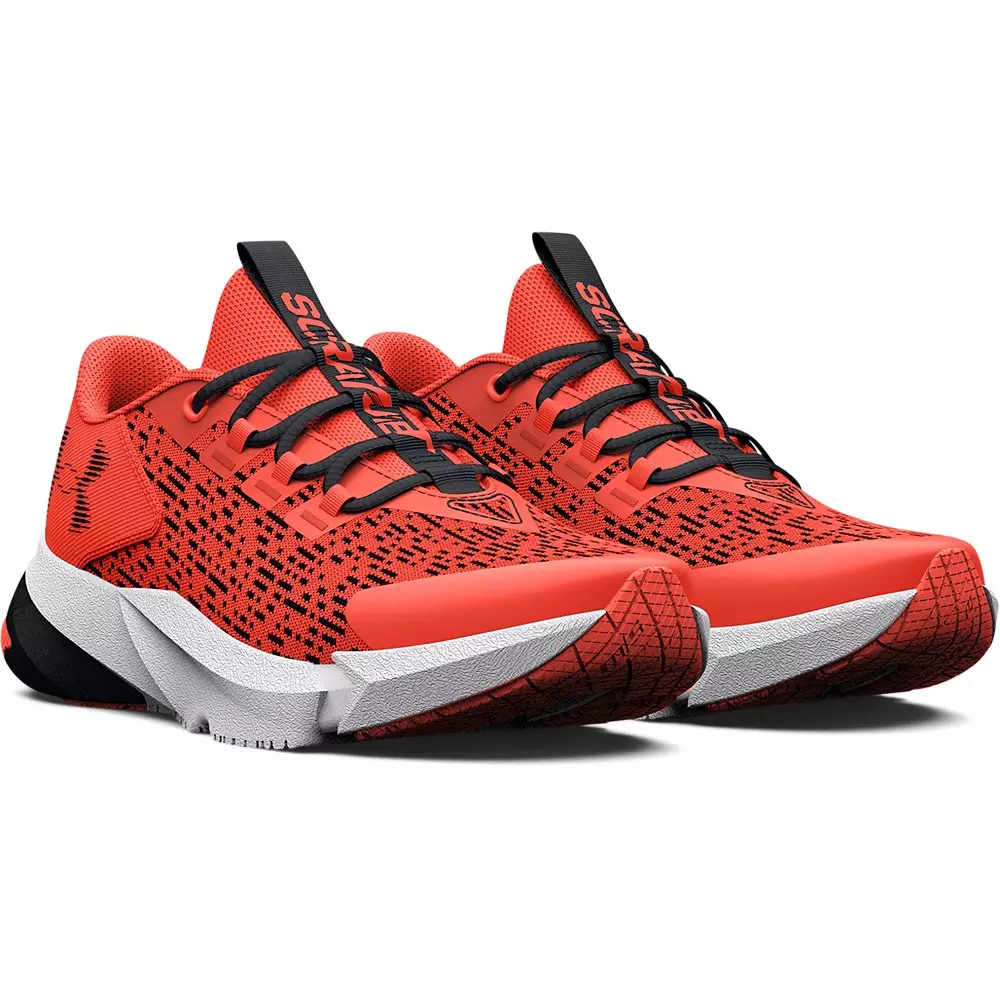 Under Armour Scramjet 5 "After Burn/Black" Grade School Boys' Running Shoe - BURN/BLACK