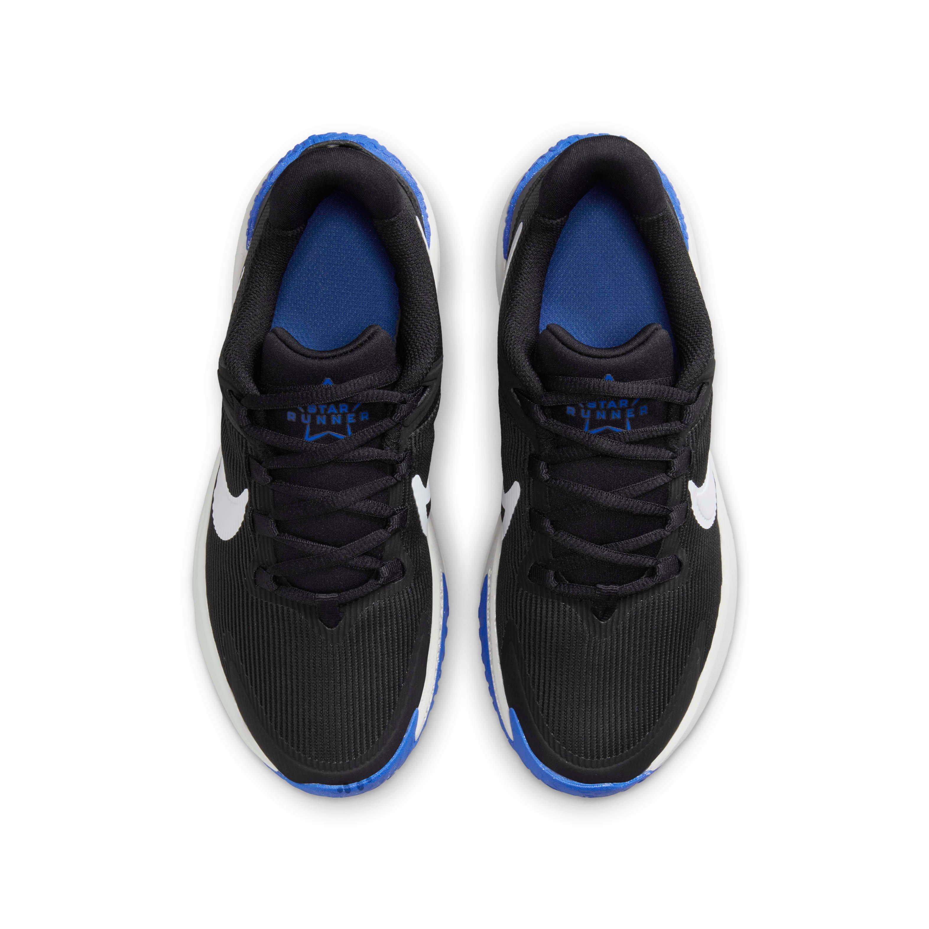 Nike Star Runner 4 "Black/Astronomy Blue/Photon Dust/White" Grade School Boys' Shoe - BLACK/BLUE/DUST/WHITE Thumbnail View 4
