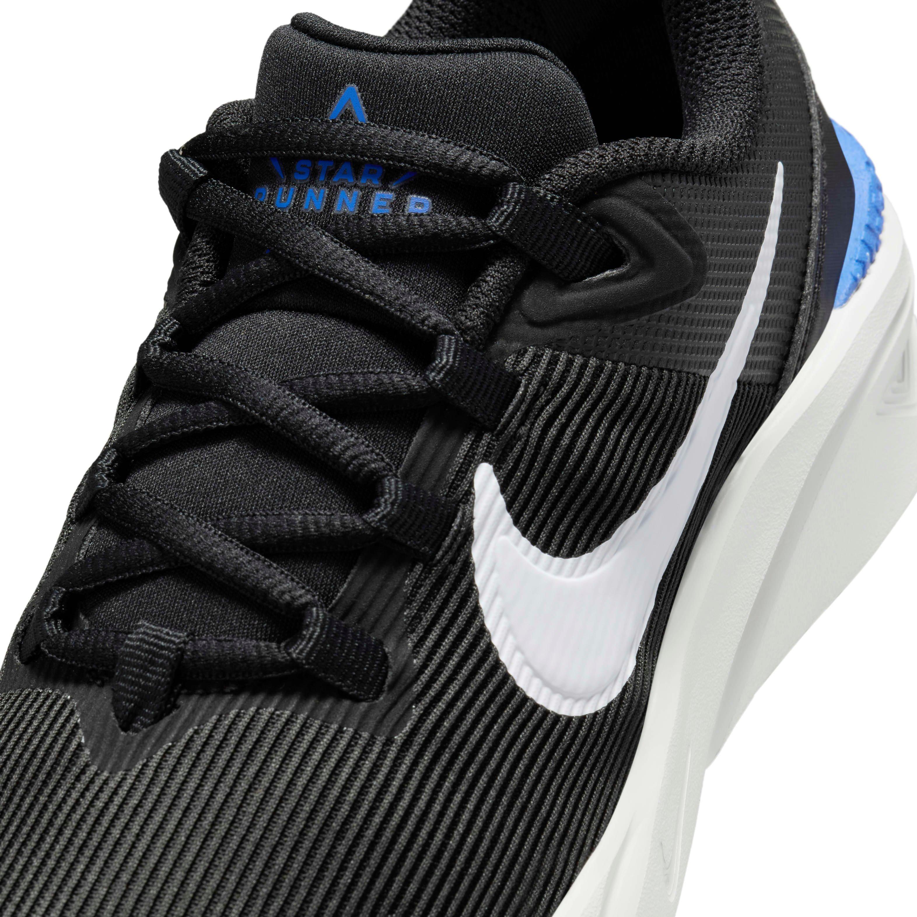 Nike Star Runner 4 "Black/Astronomy Blue/Photon Dust/White" Grade School Boys' Shoe - BLACK/BLUE/DUST/WHITE Thumbnail View 7