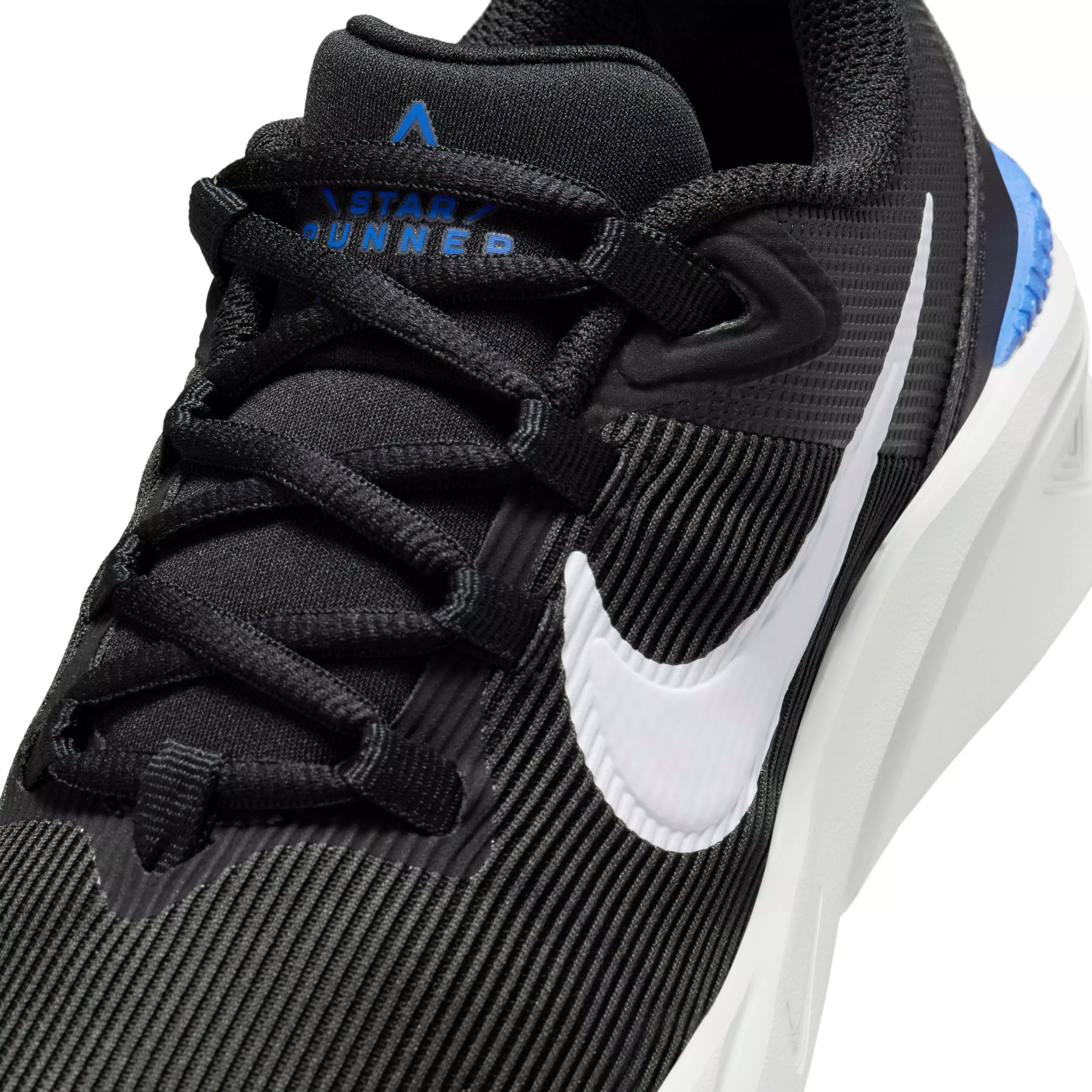 Nike Star Runner 4 "Black/Astronomy Blue/Photon Dust/White" Grade School Boys' Shoe - BLACK/BLUE/DUST/WHITE