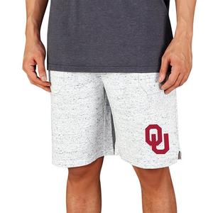 College Concepts Men's Oklahoma Sooners Throttle Shorts - White/Charcoal