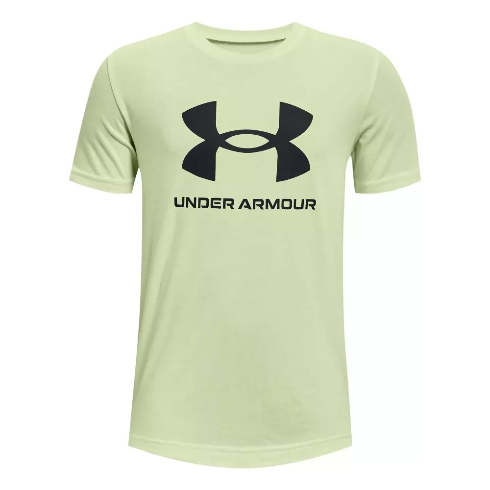 Under Armour Boys' Sportstyle Logo Short Sleeve Tee - GREEN