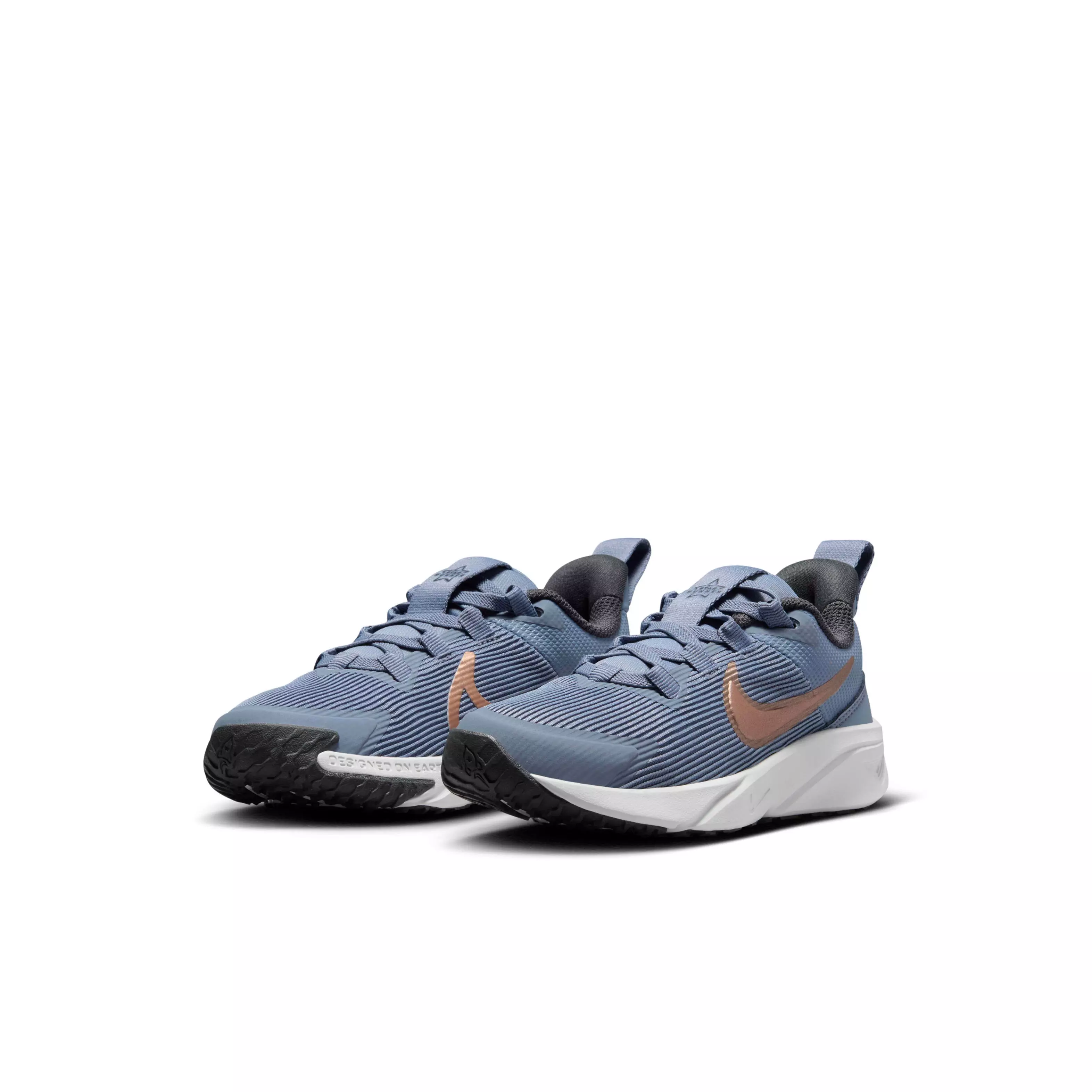 Nike Star Runner 4 "Ashen Slate/Armory Navy/Pure Platinum/Red Bronze" Preschool Boys' Running Shoe - SLATE/NAVY/PLATINUM/BRONZE