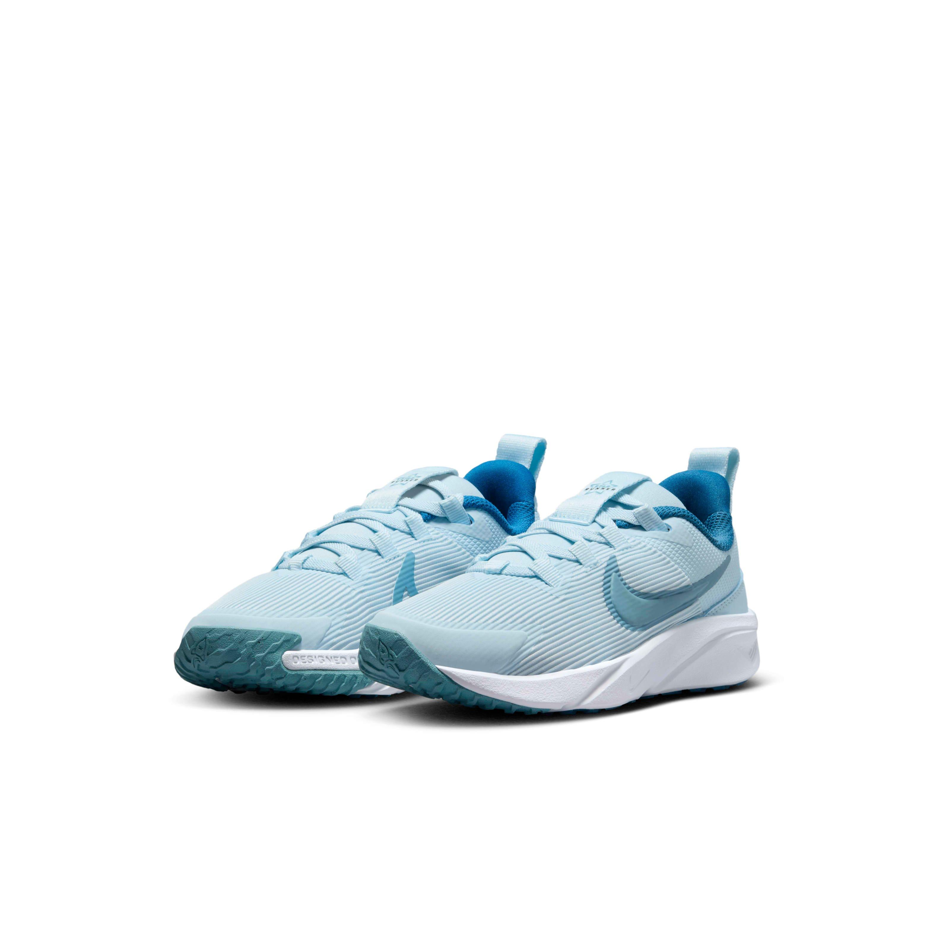 Nike Star Runner 4 Preschool Boys' "Glacier Blue/Astronomy Blue/White/Denim Turquoise" Running Shoe