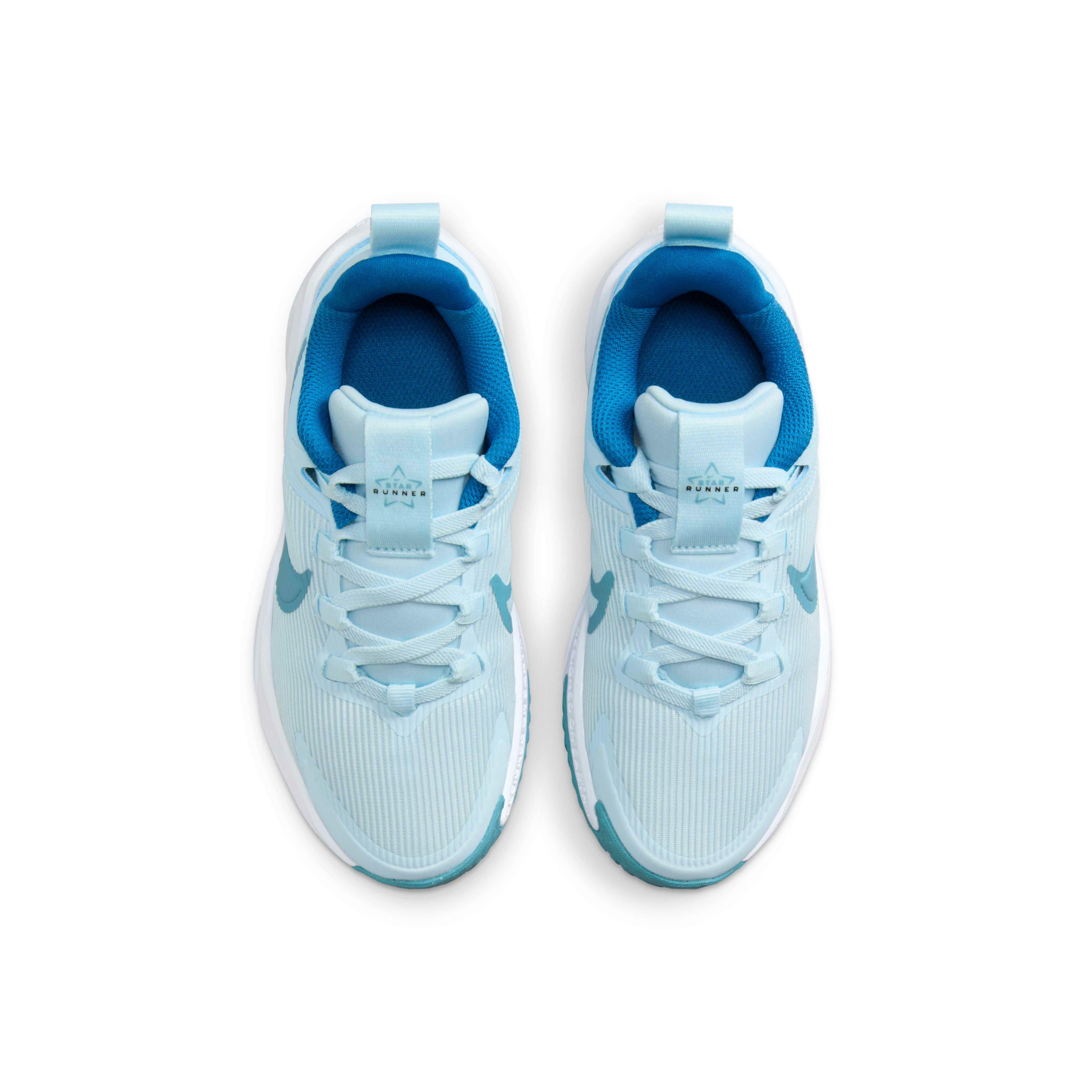 Nike Star Runner 4 Preschool Boys' "Glacier Blue/Astronomy Blue/White/Denim Turquoise" Running Shoe