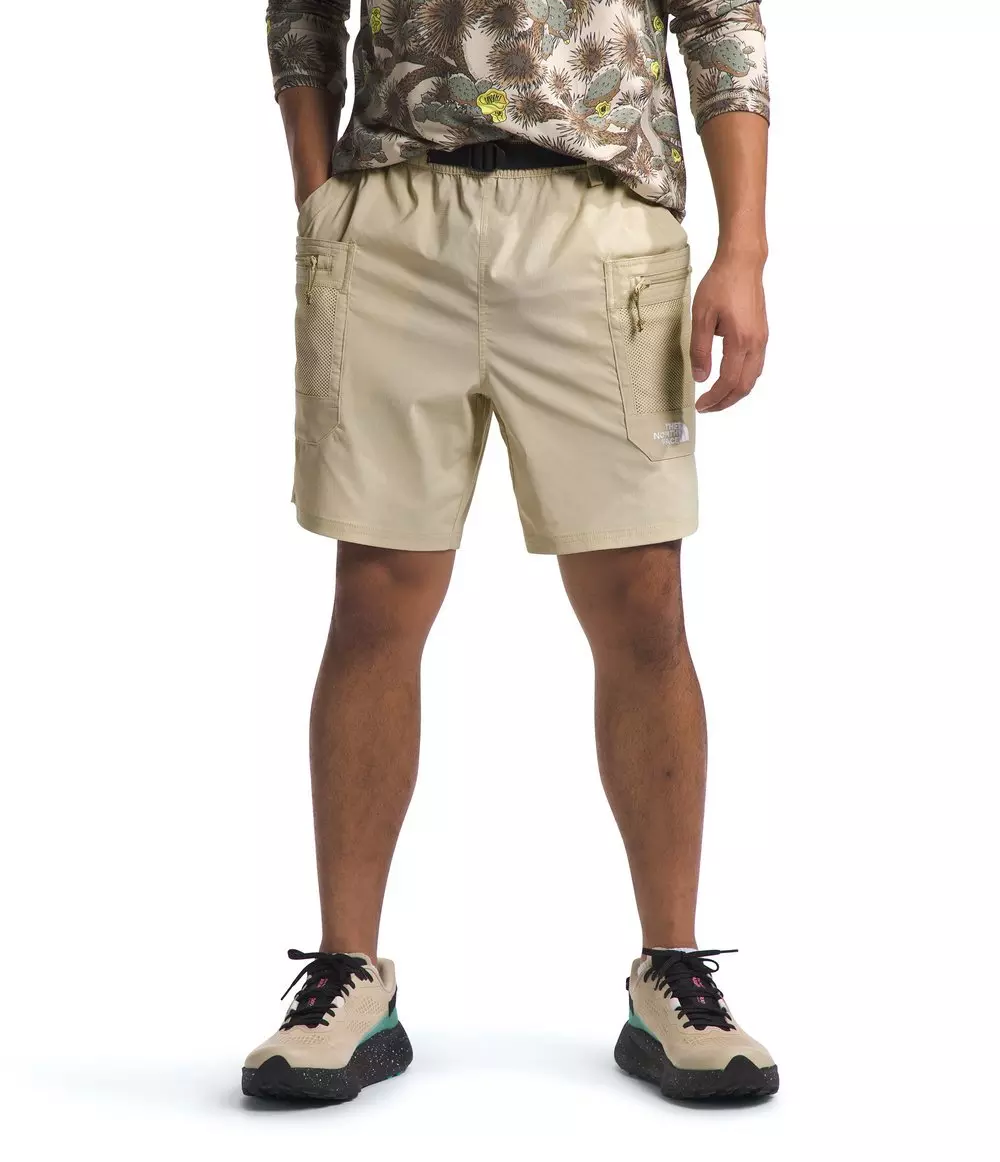 The North Face Men's 7" Class V Pathfinder Belted Shorts - KHAKI