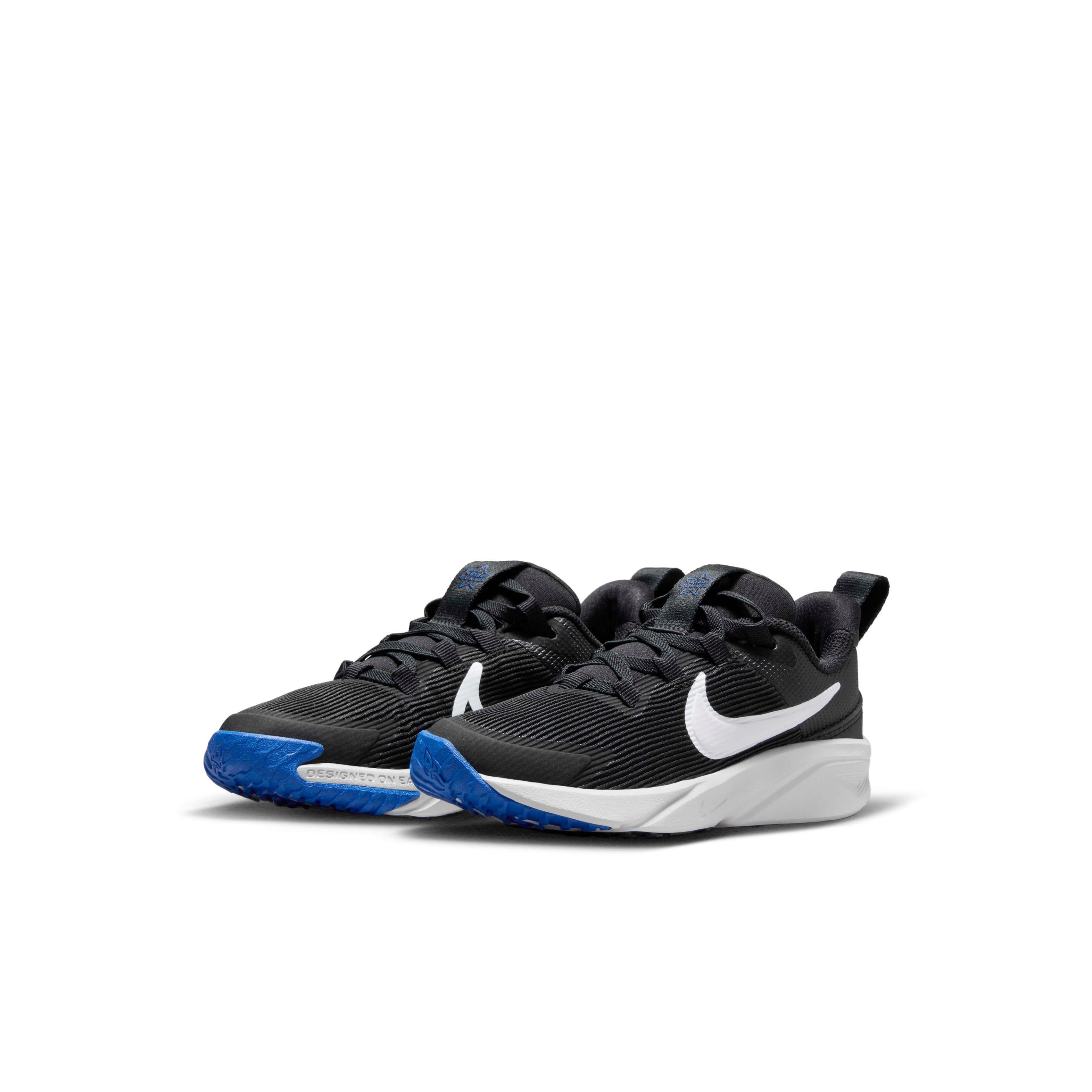 Nike Star Runner 4 "Black/Astronomy Blue/Photon Dust/White" Preschool Boys' Running Shoe - BLACK/BLUE/DUST/WHITE Thumbnail View 3