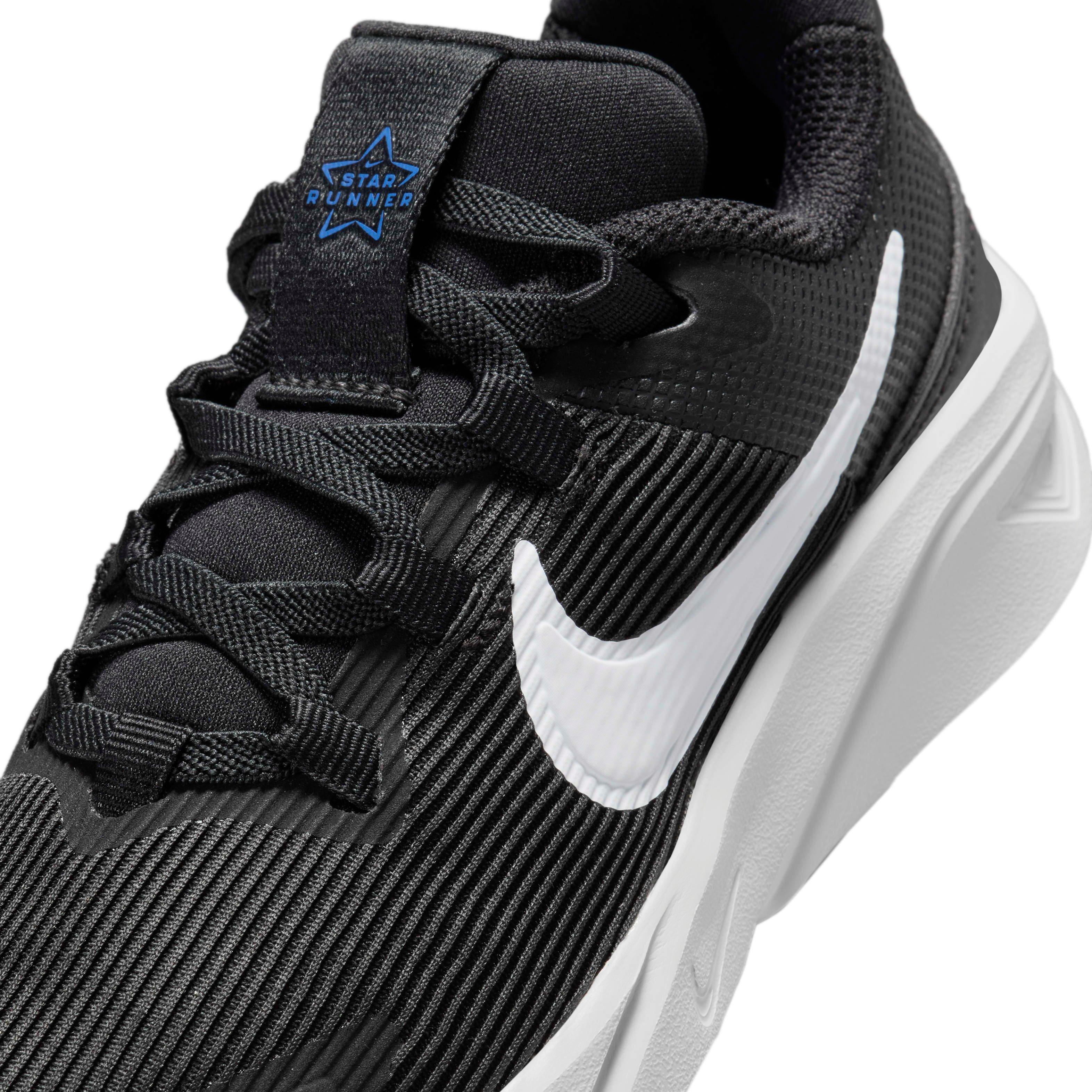 Nike Star Runner 4 "Black/Astronomy Blue/Photon Dust/White" Preschool Boys' Running Shoe - BLACK/BLUE/DUST/WHITE Thumbnail View 7