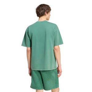 adidas Originals Men's Trefoil Essentials Washed Loose T-Shirt - Green - GREEN