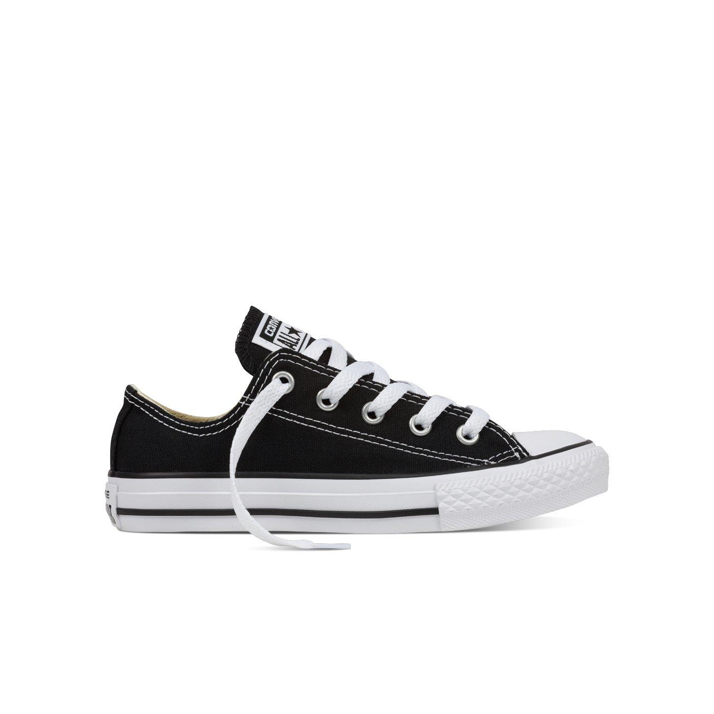 kids black and white converse