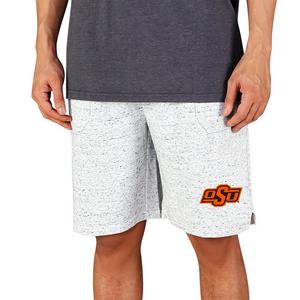 College Concepts Men's Oklahoma State Cowboys Throttle Shorts - White/Charcoal