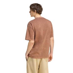 adidas Originals Men's Trefoil Essentials Washed Loose T-Shirt - Brown - BROWN