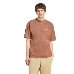 adidas Originals Men's Trefoil Essentials Washed Loose T-Shirt - Brown - BROWN