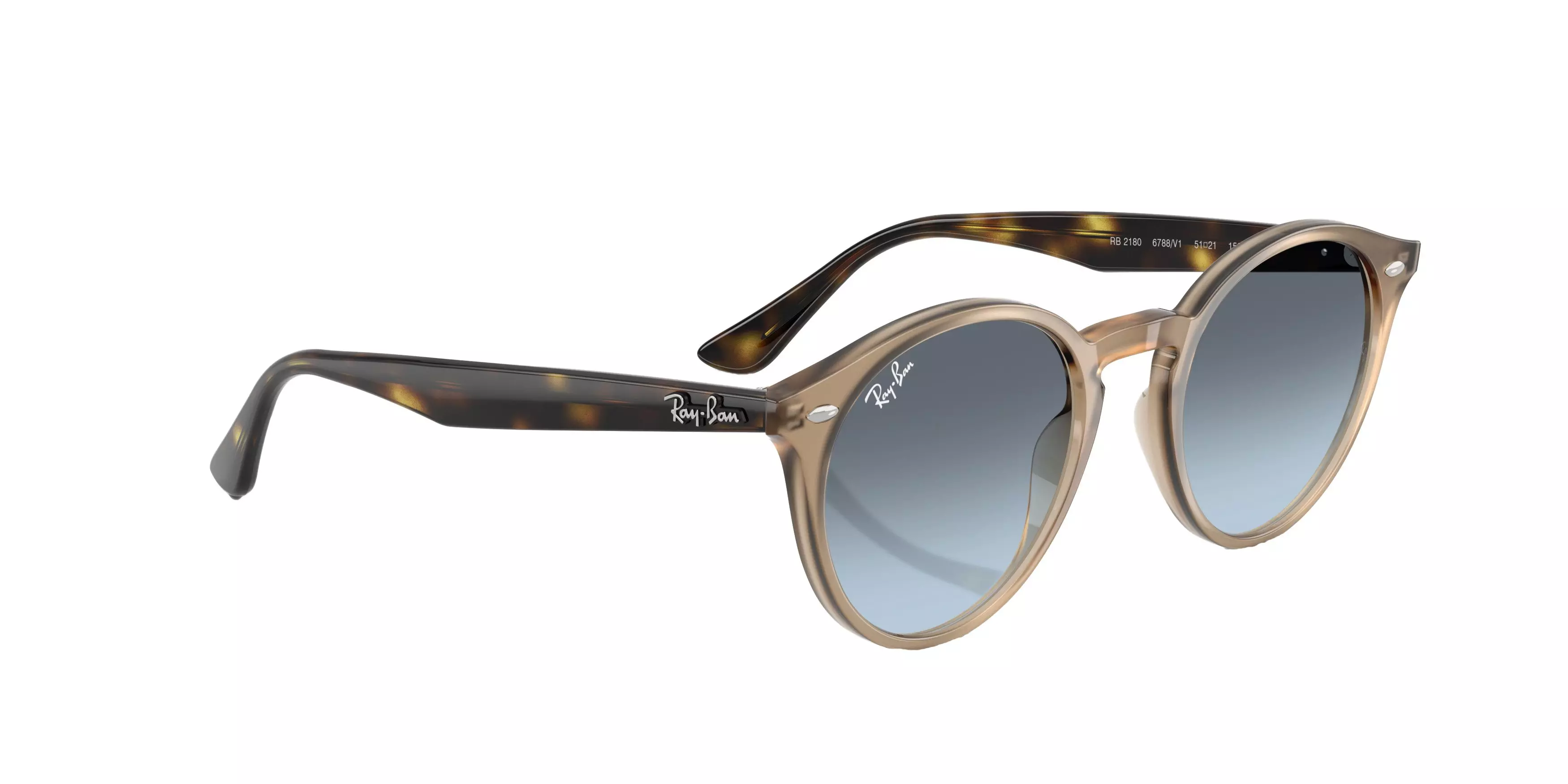 Ray-Ban RB 2180 Round Sunglasses - GREY/BLUE