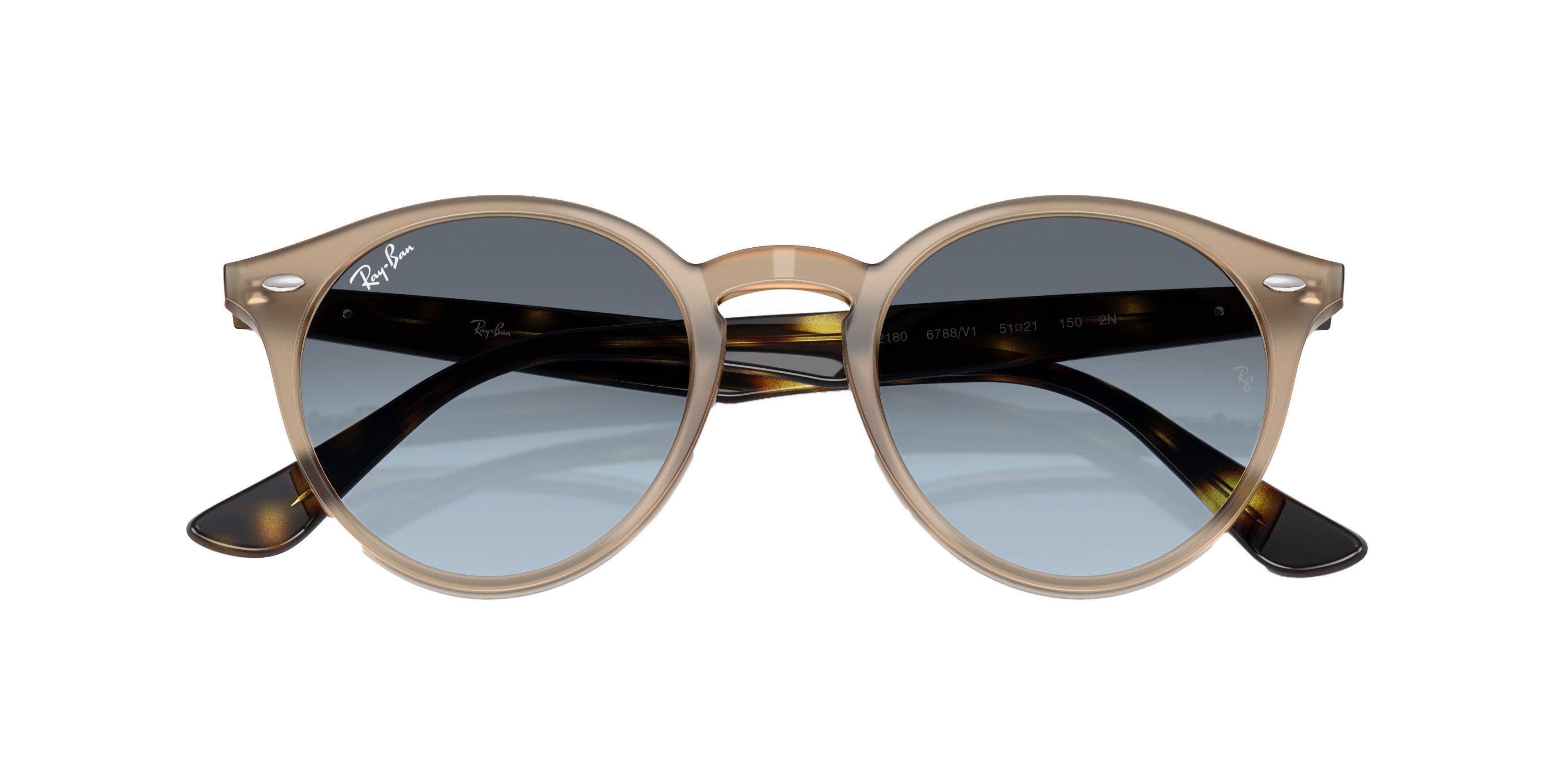 Ray-Ban RB 2180 Round Sunglasses - GREY/BLUE Thumbnail View 6