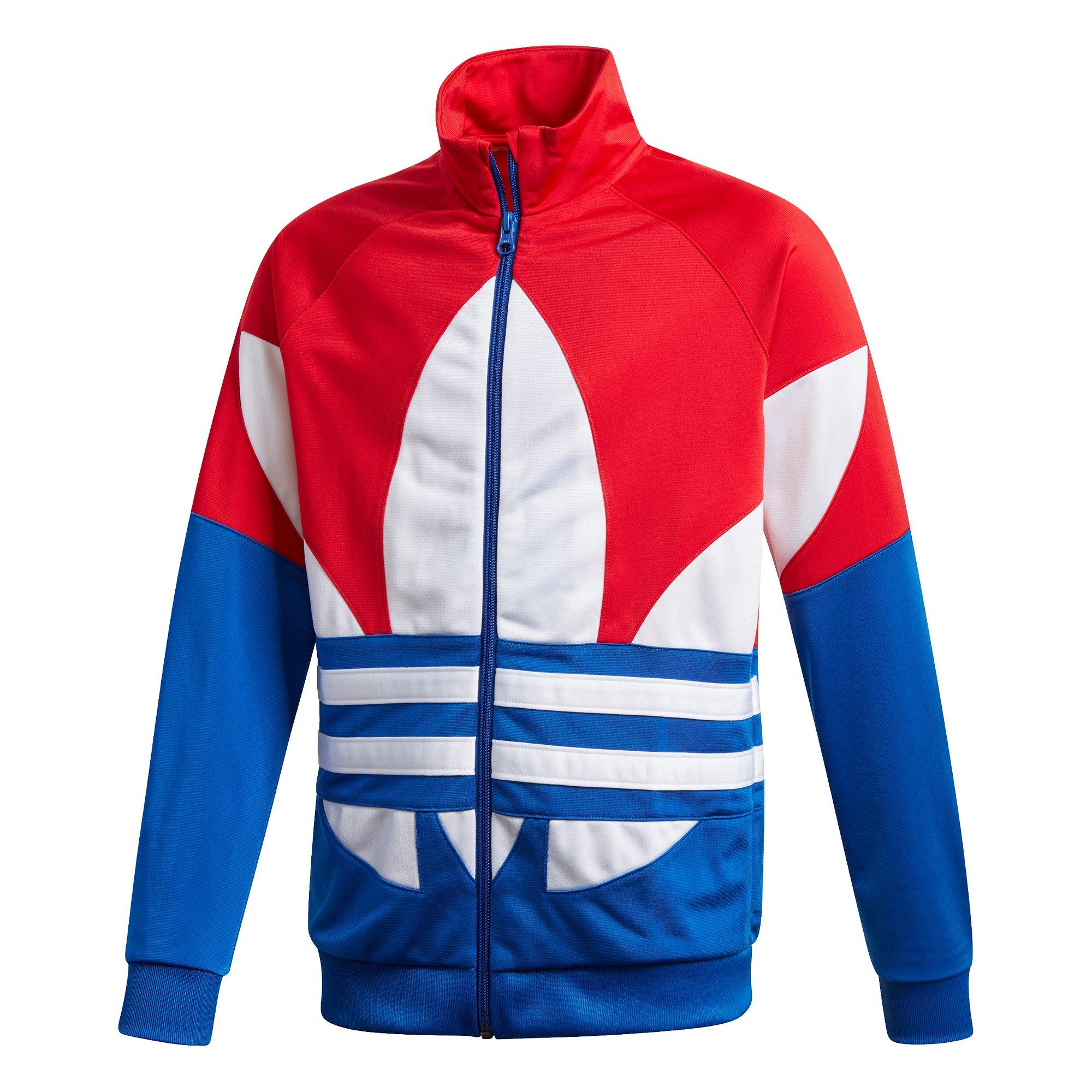 adidas red white and blue jacket