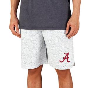 College Concepts Men's Alabama Crimson Tide Throttle Shorts - White/Charcoal