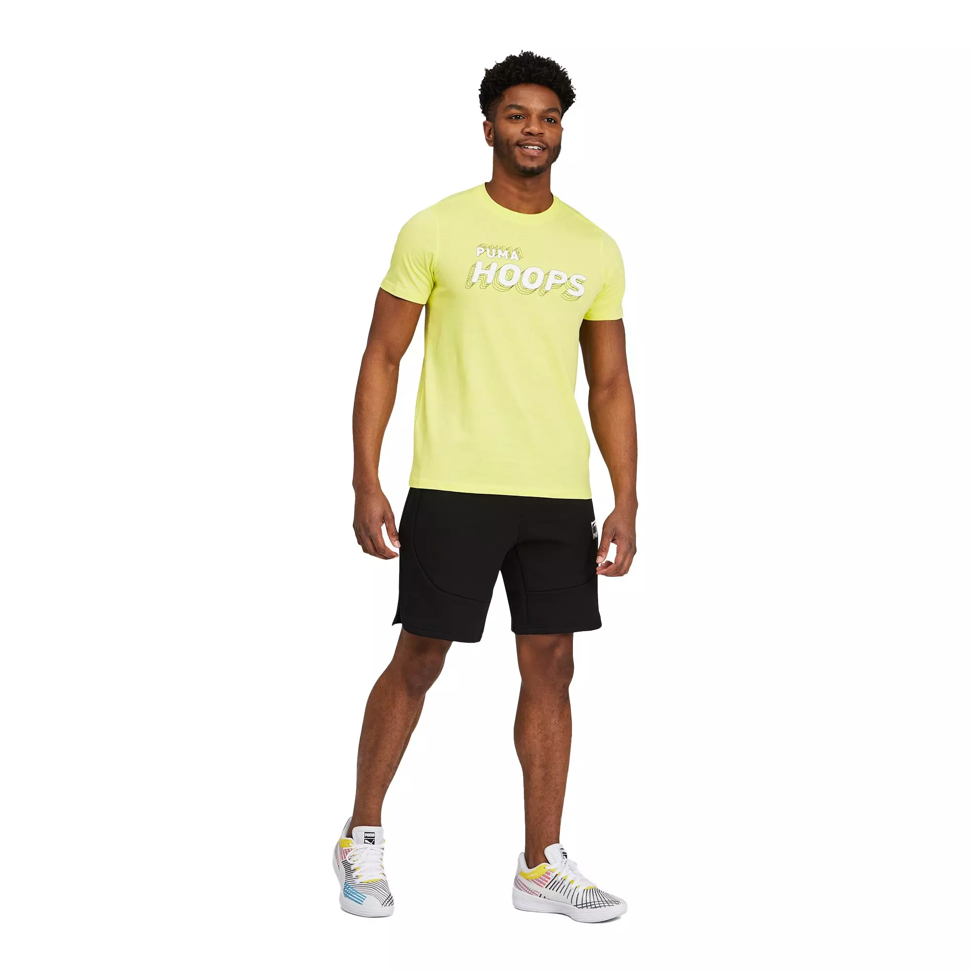 PUMA Men's Hoops Men's Basketball "Yellow" Tee - YELLOW