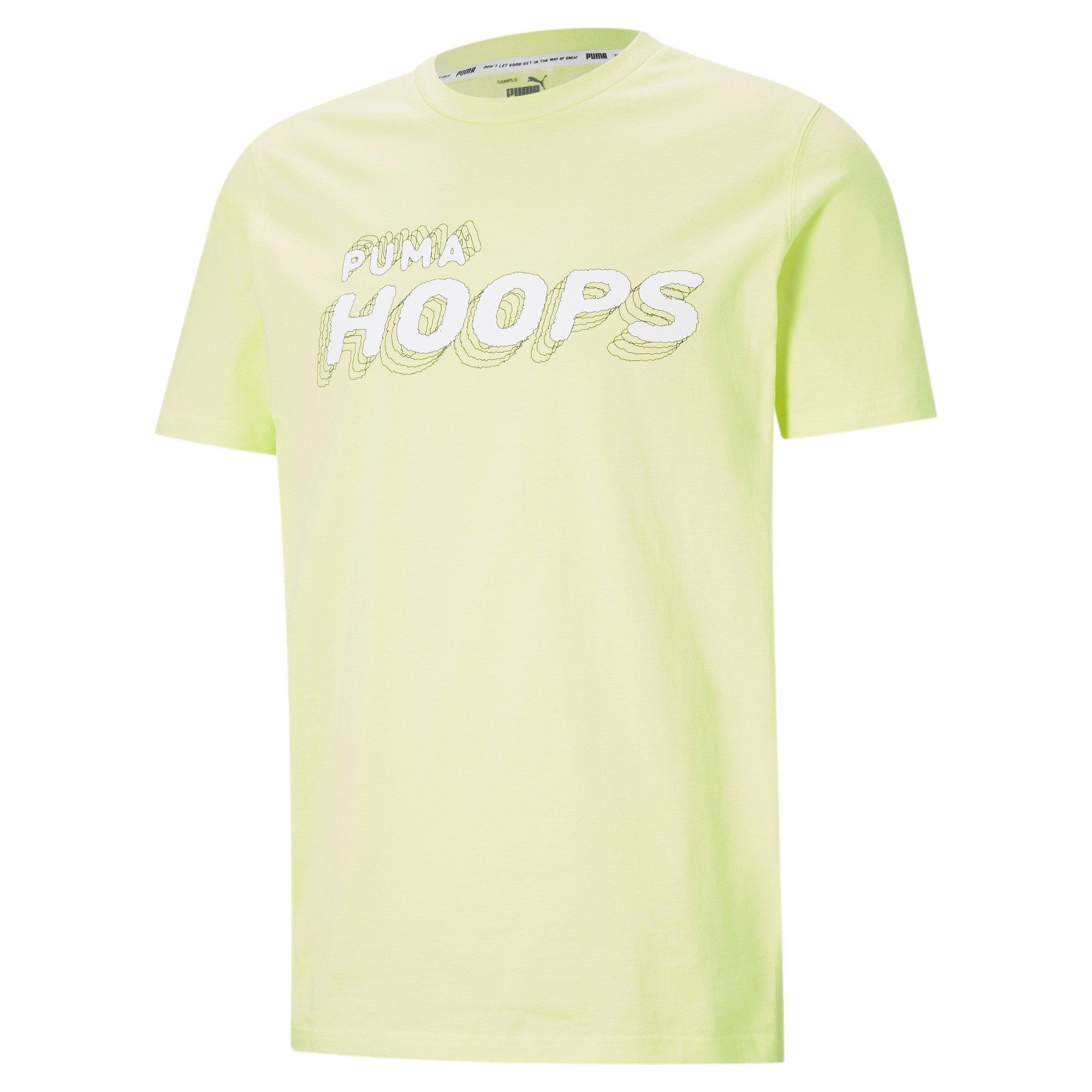 PUMA Men's Hoops Men's Basketball "Yellow" Tee - YELLOW Thumbnail View 4