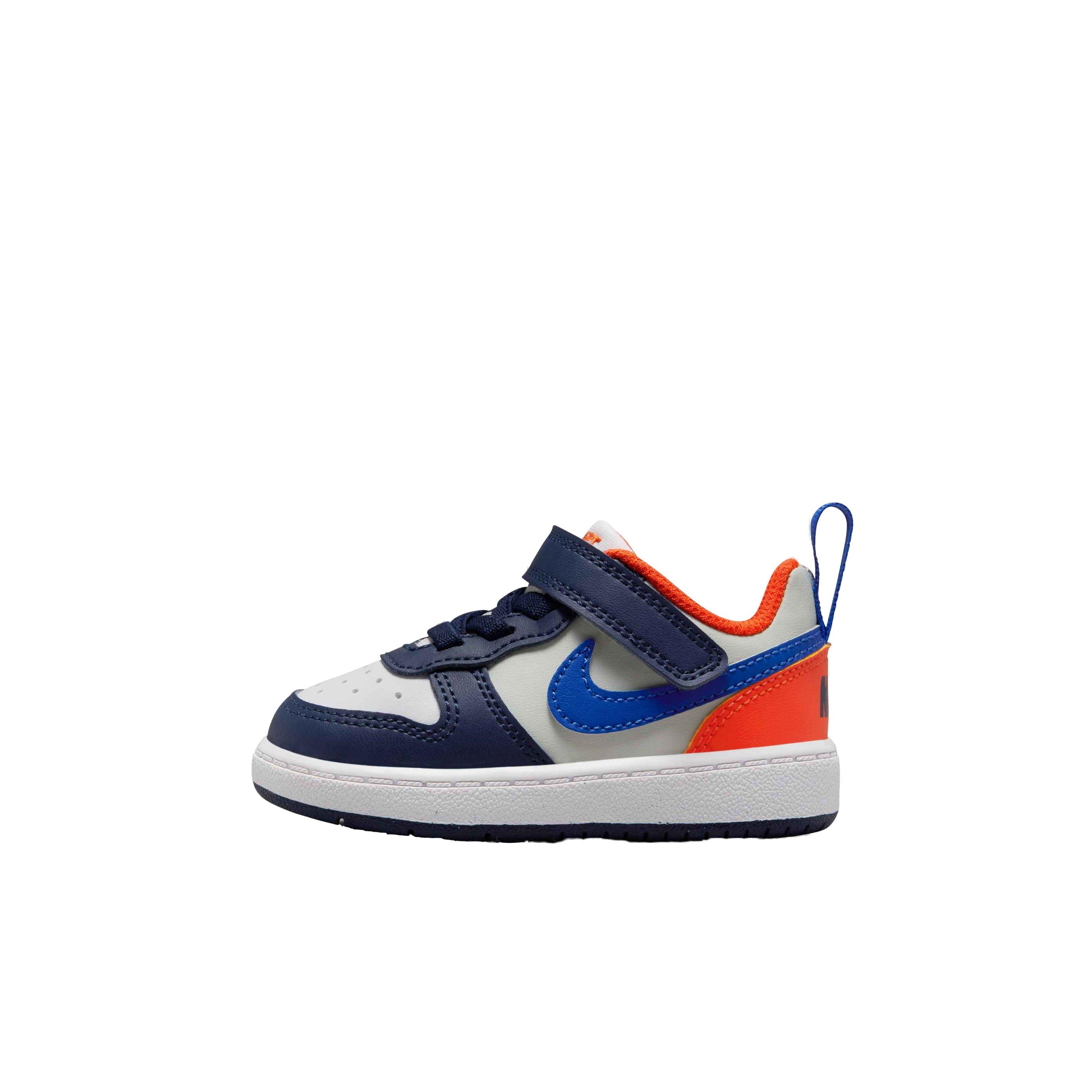 Nike Court Borough Low Recraft "Midnight Navy/Hyper Royal/Team Orange" Infant Boys' Shoe - NAVY/ROYAL/ORANGE Thumbnail View 2