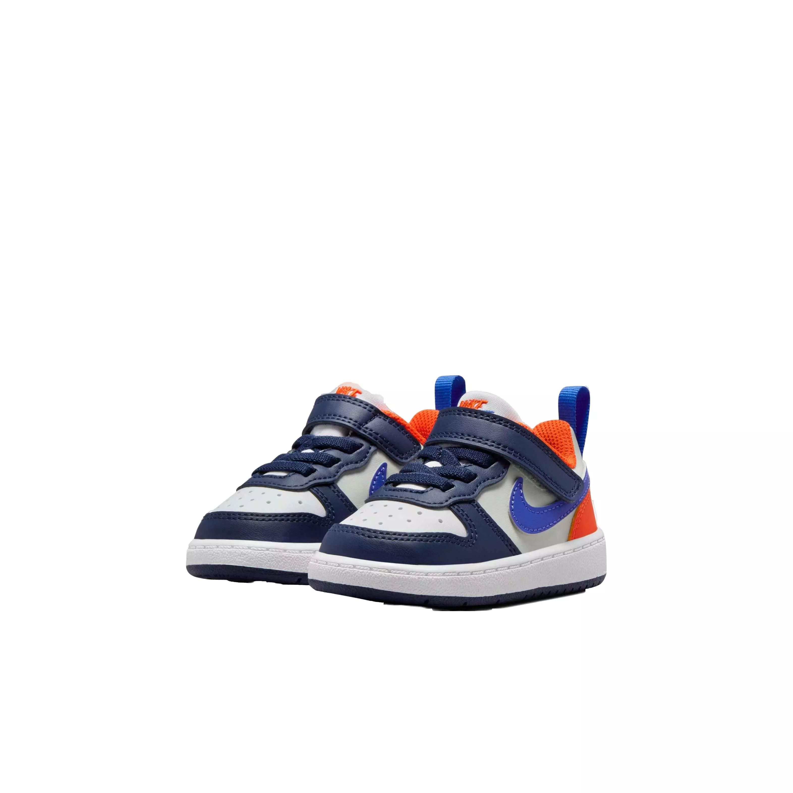 Nike Court Borough Low Recraft "Midnight Navy/Hyper Royal/Team Orange" Infant Boys' Shoe - NAVY/ROYAL/ORANGE