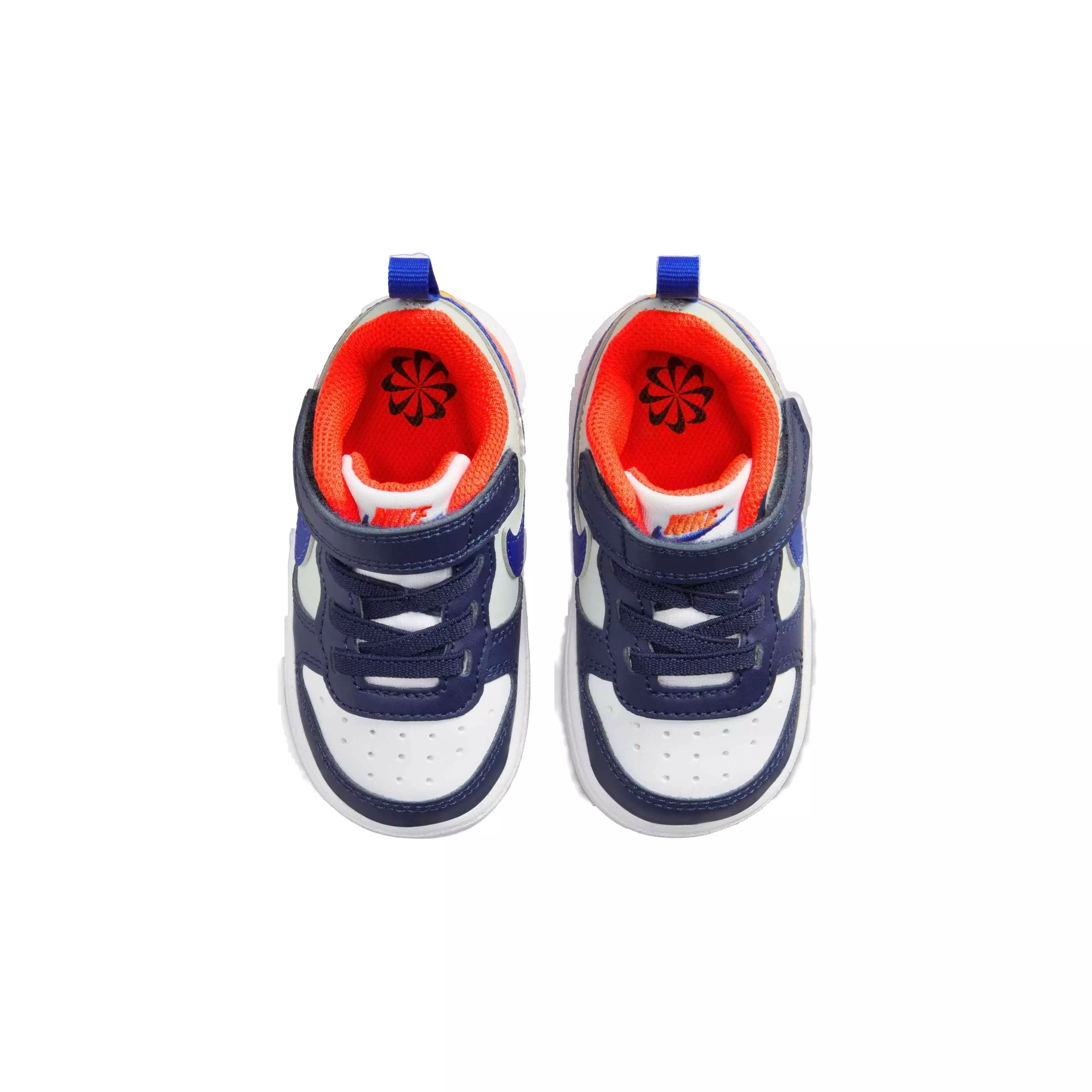Nike Court Borough Low Recraft "Midnight Navy/Hyper Royal/Team Orange" Infant Boys' Shoe - NAVY/ROYAL/ORANGE